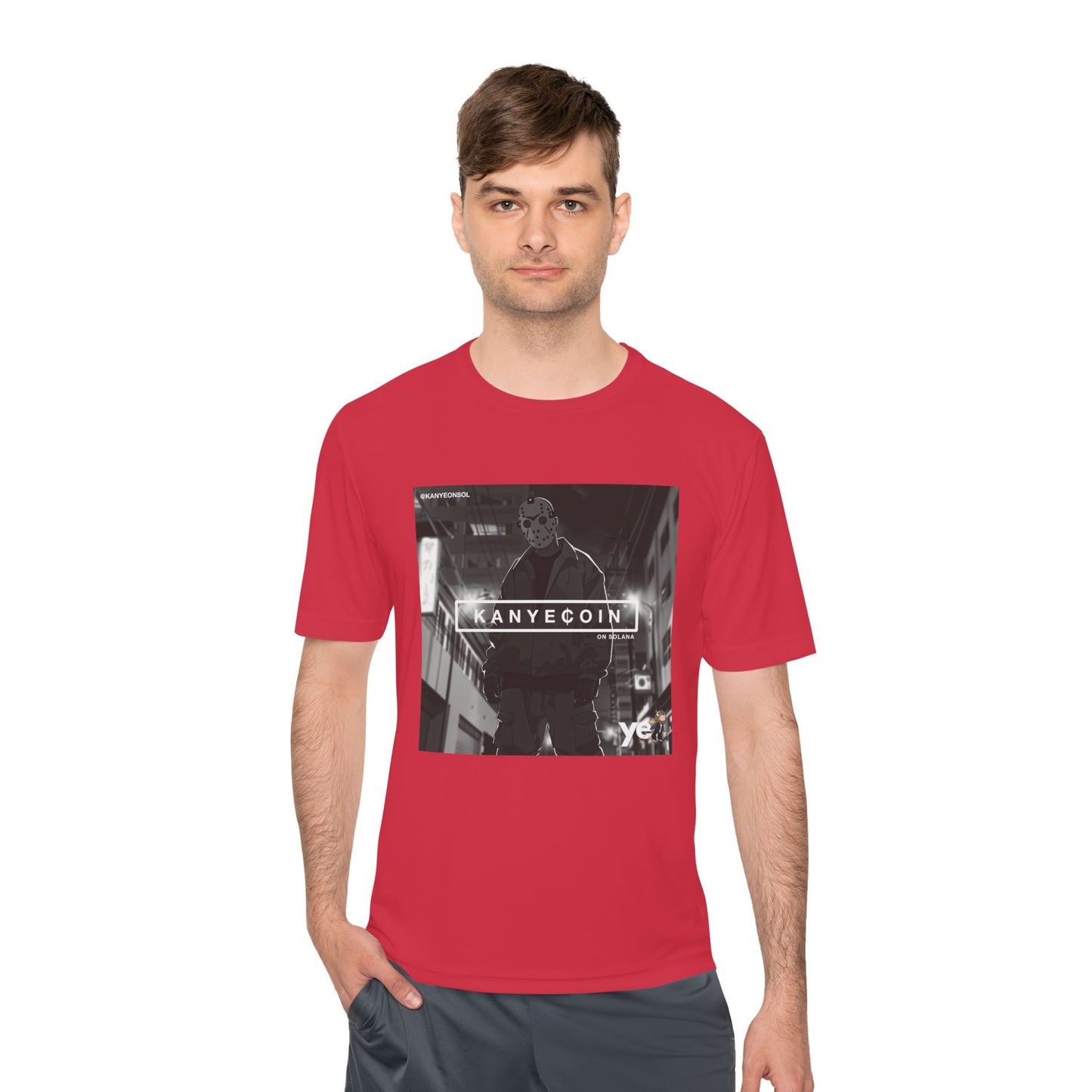 KANYECOIN Unisex Moisture Wicking Tee, Cool Graphic Tee, Music Lover Gift, Urban Style Shirt, Sportswear, Trendy Tee for Fans