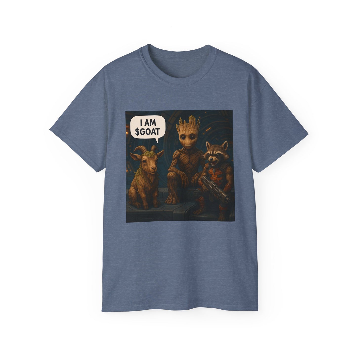 Goat Graphic Tee for Fans of Humor, Perfect Gift for Birthdays, Casual Wear, Geeky Apparel, I AM GOAT Theme