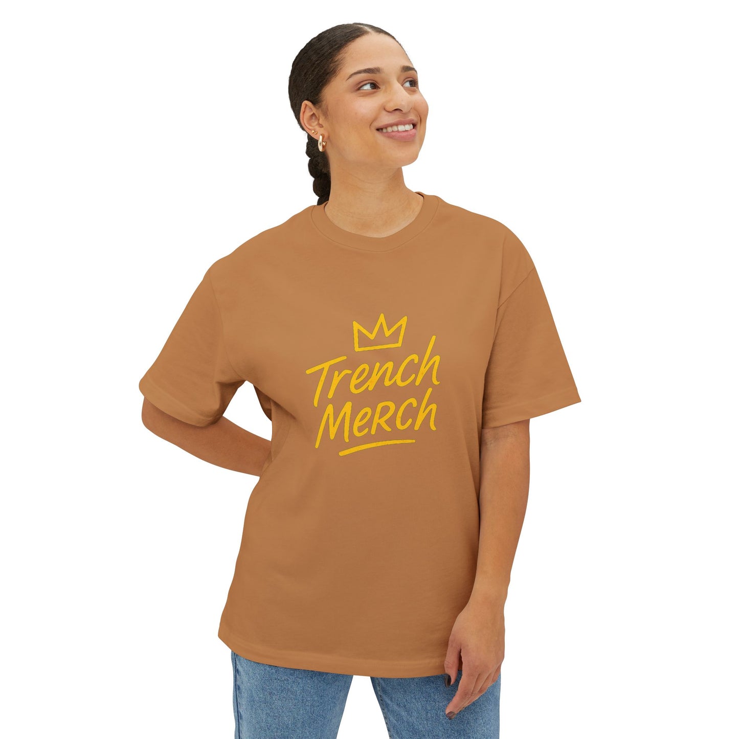 Trench Merch Oversized Boxy Tee | Unisex Casual T-Shirt | Streetwear Style | Perfect Gift for Fans | Everyday Comfort Tee