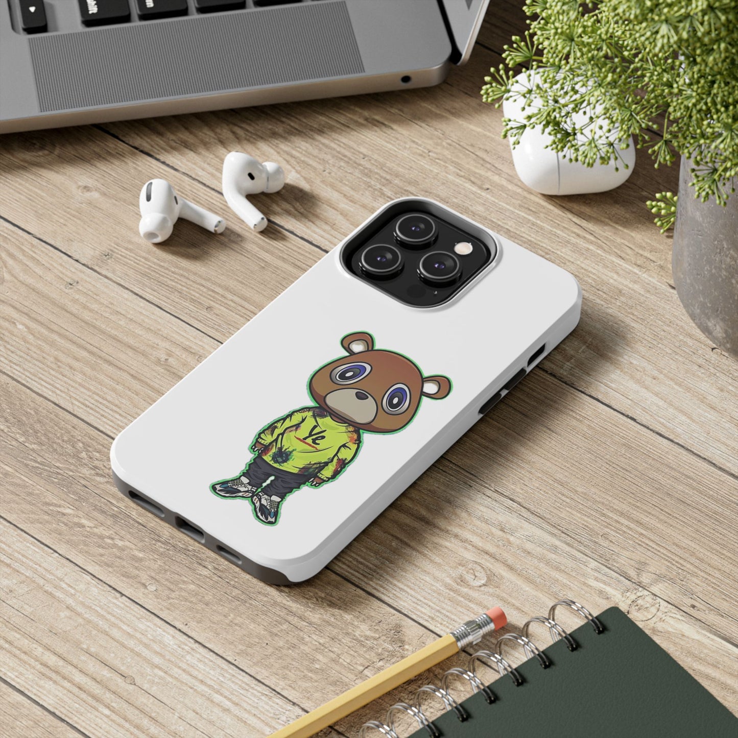 Ye Bear Tough Phone Cases with Cartoon Design - Unique Phone Cover, Durable Mobile Case, Cool Gift for Teens, Fun Accessory for Everyday Use