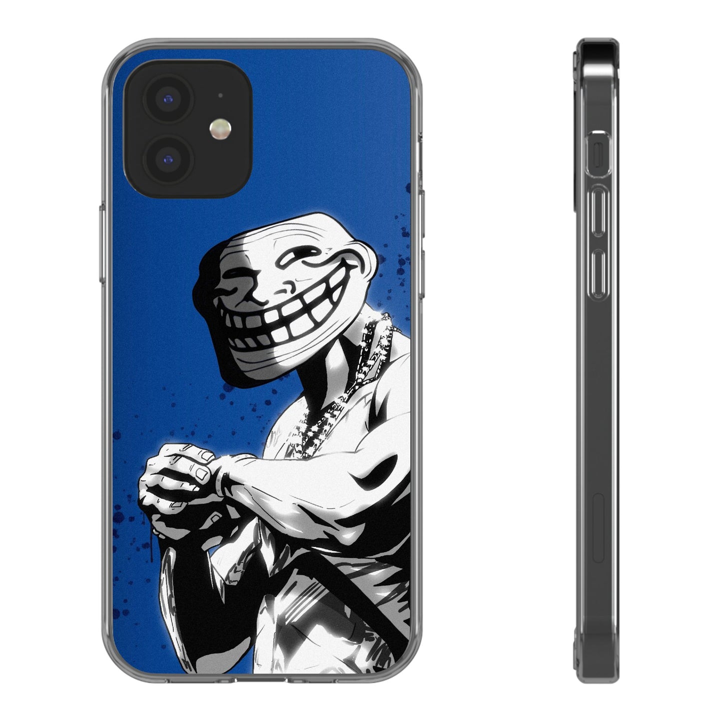 TROLL Clear Cases with Bold Graphic Design, Awesome Phone Accessories, Unique Gifts, Cartoon Phone Covers, Trendy Tech Gear