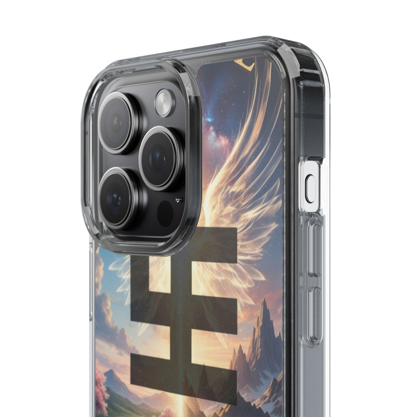 Swasticoin Peaceful Clear Phone Cases, Phone Accessories, Minimalist Design, Nature Lover Gifts, Transparent Phone Cover, Unique Art Case