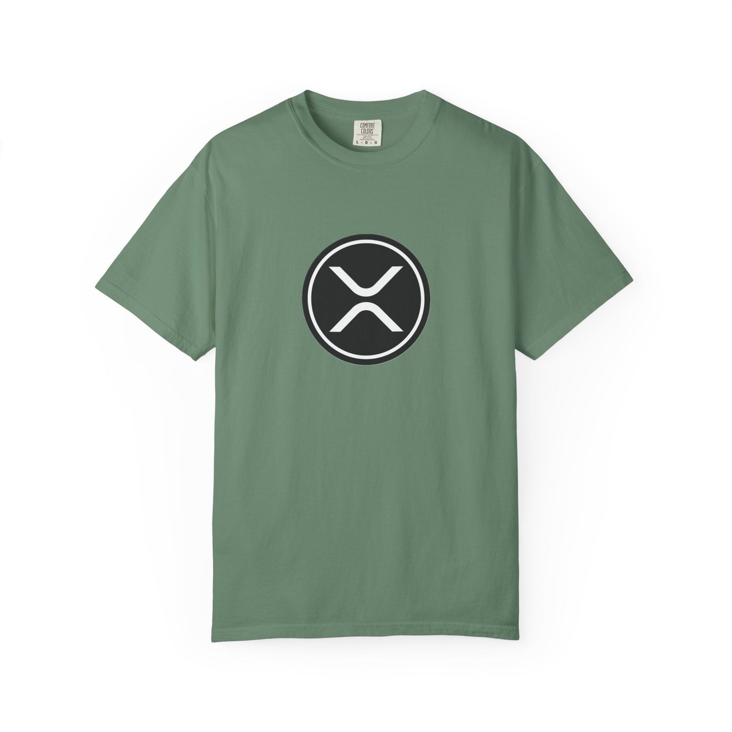 XRP Unisex Garment-Dyed T-Shirt with Minimalist Logo, Stylish Casual Wear, Perfect for Gifts, Everyday Comfort, Cool Streetwear