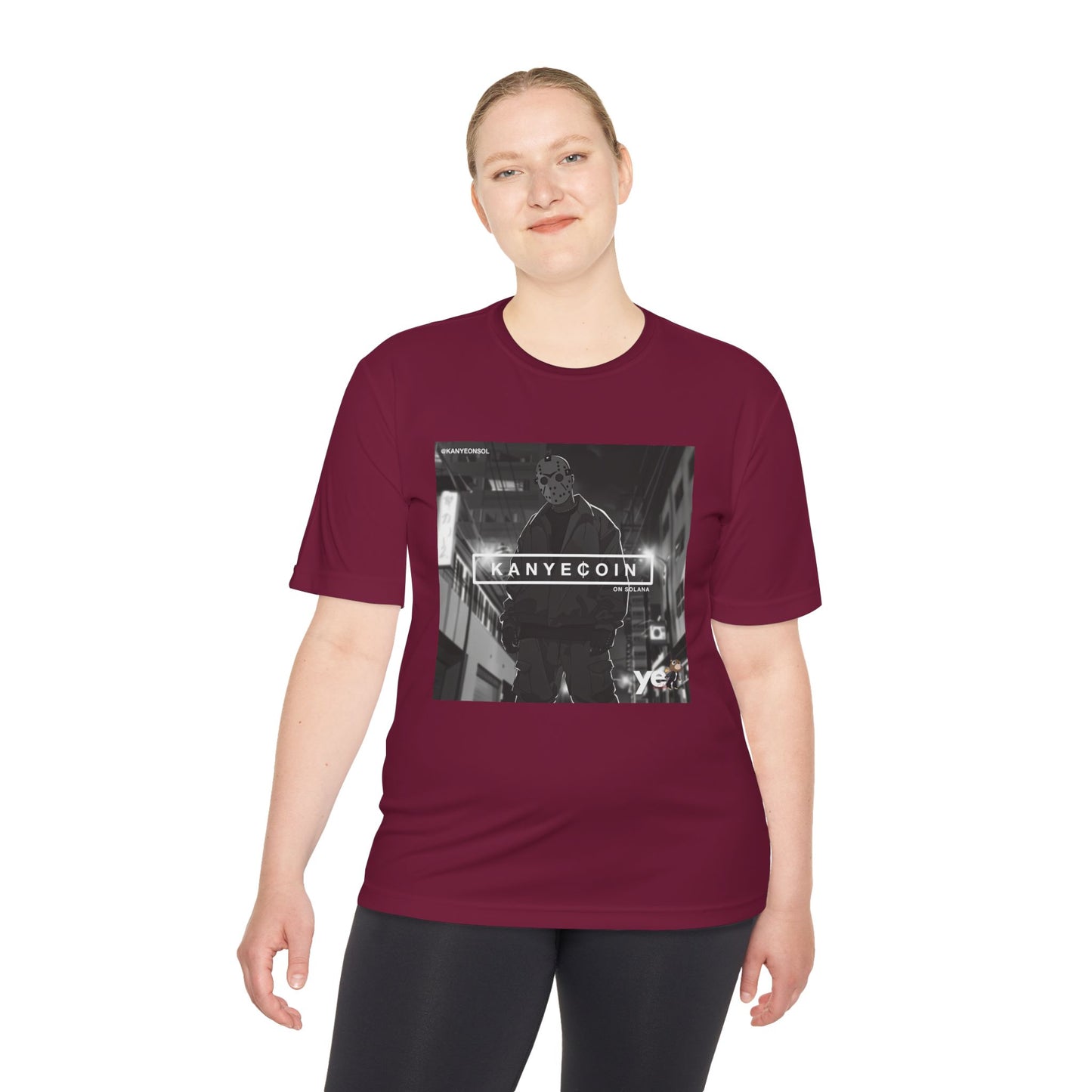 KANYECOIN Unisex Moisture Wicking Tee, Cool Graphic Tee, Music Lover Gift, Urban Style Shirt, Sportswear, Trendy Tee for Fans