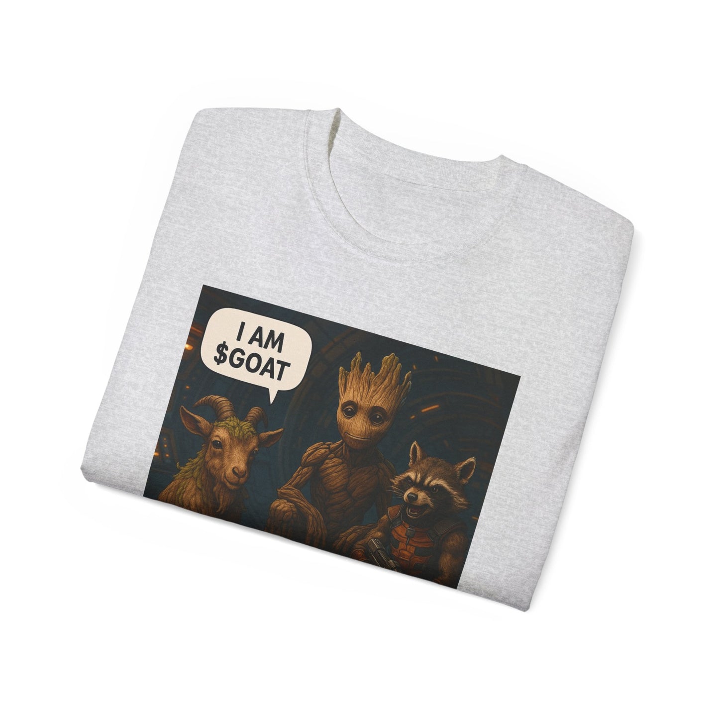 Goat Graphic Tee for Fans of Humor, Perfect Gift for Birthdays, Casual Wear, Geeky Apparel, I AM GOAT Theme