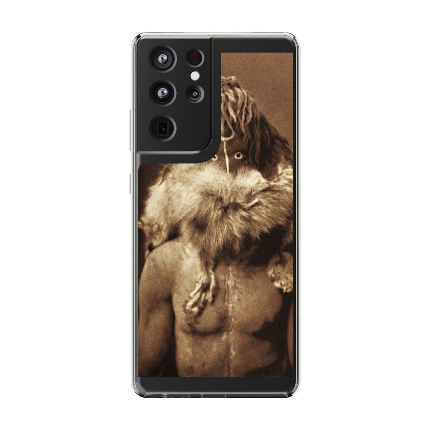Yei Vintage Art Phone Case, Clear Case, Unique Gift for Art Lovers, Bohemian Style, Customizable Phone Cover, Trendy Accessories