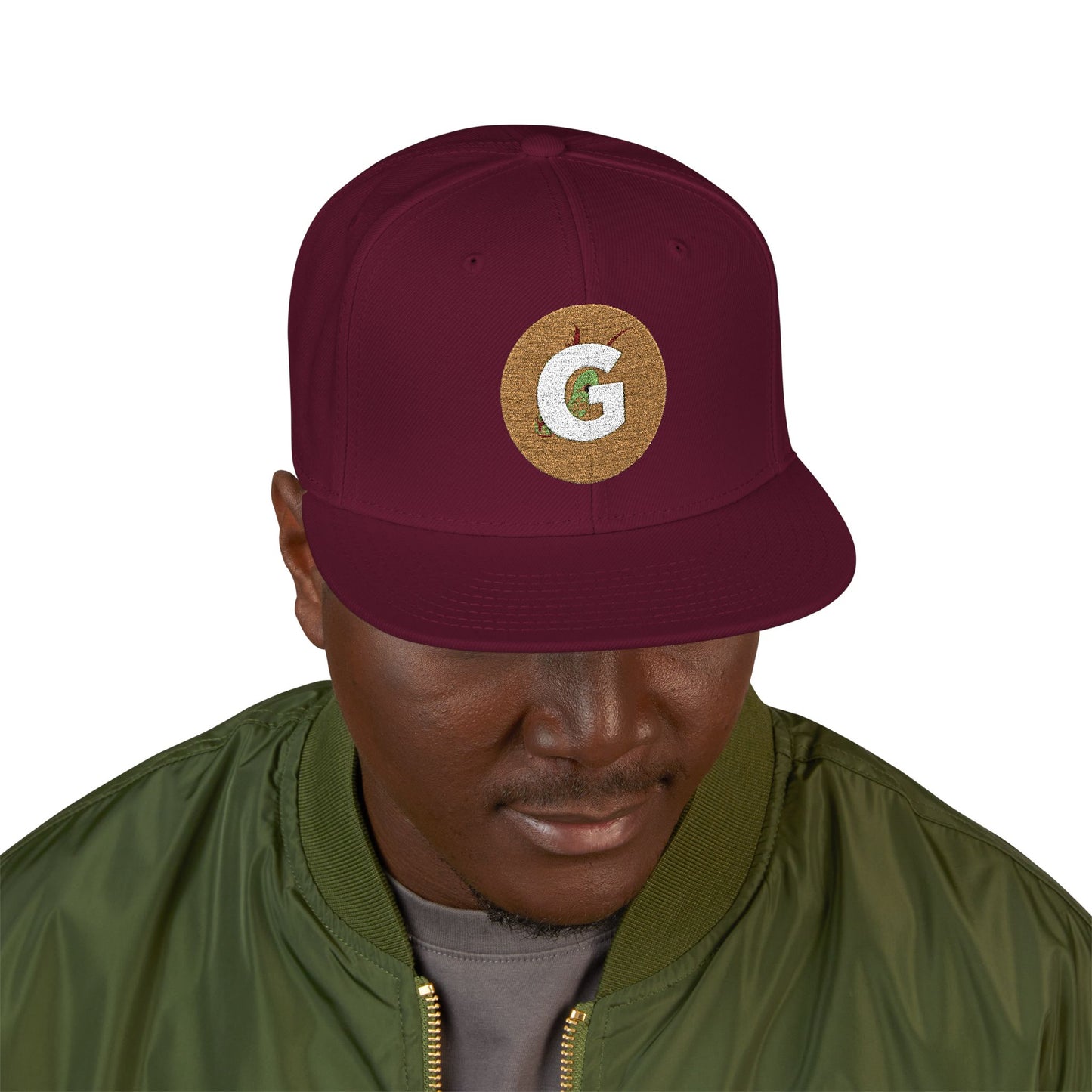 Custom Goat Embroidered Snapback Cap, Trendy Hat, Streetwear Accessory, Gift for Him, Casual Headwear, Sports Cap, Logo Hat