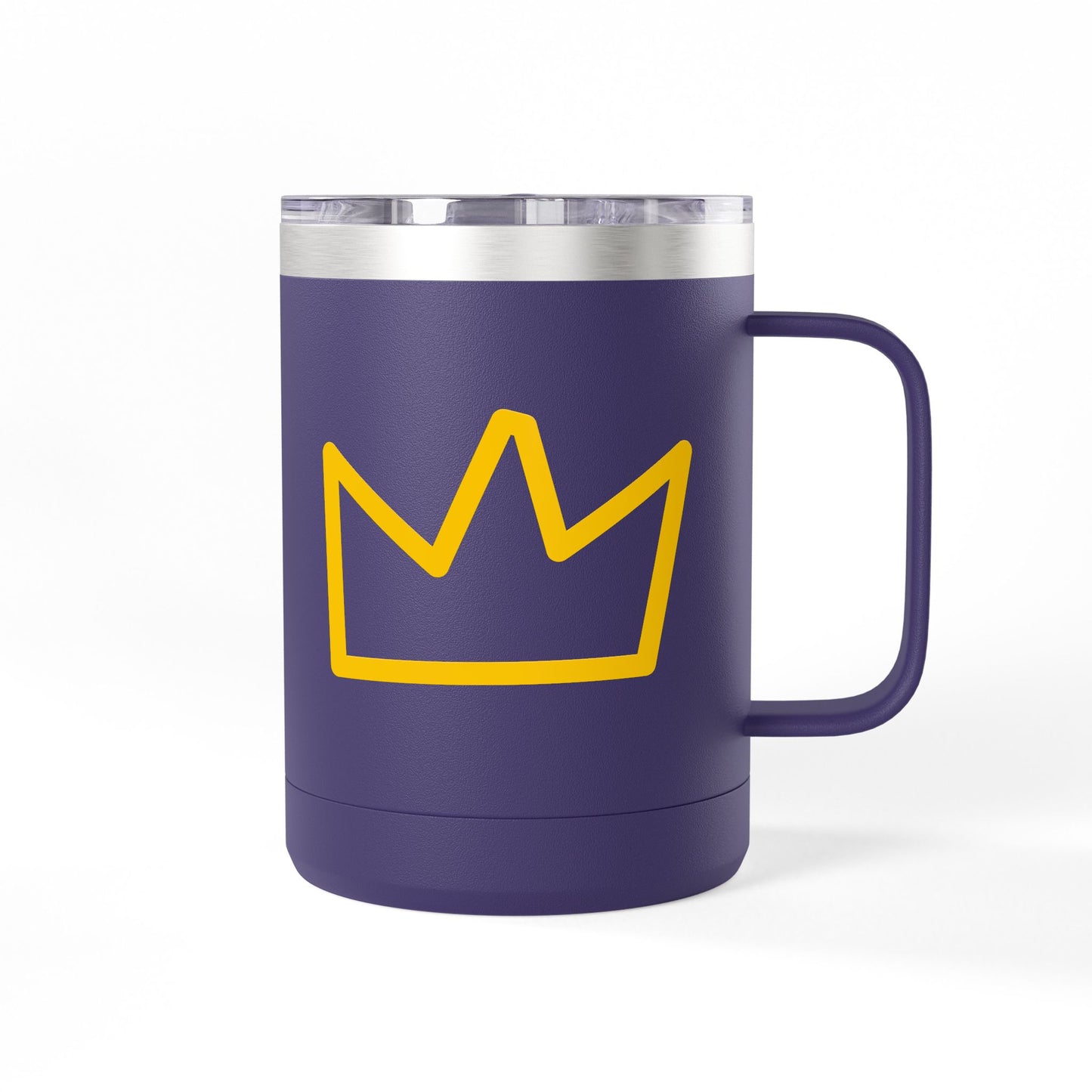 Trench Merch Crown Coffee Mug Tumbler, Perfect for Beach Lovers, Gifts for Friends, Summer Getaways, Adventure Travel, Crown Design