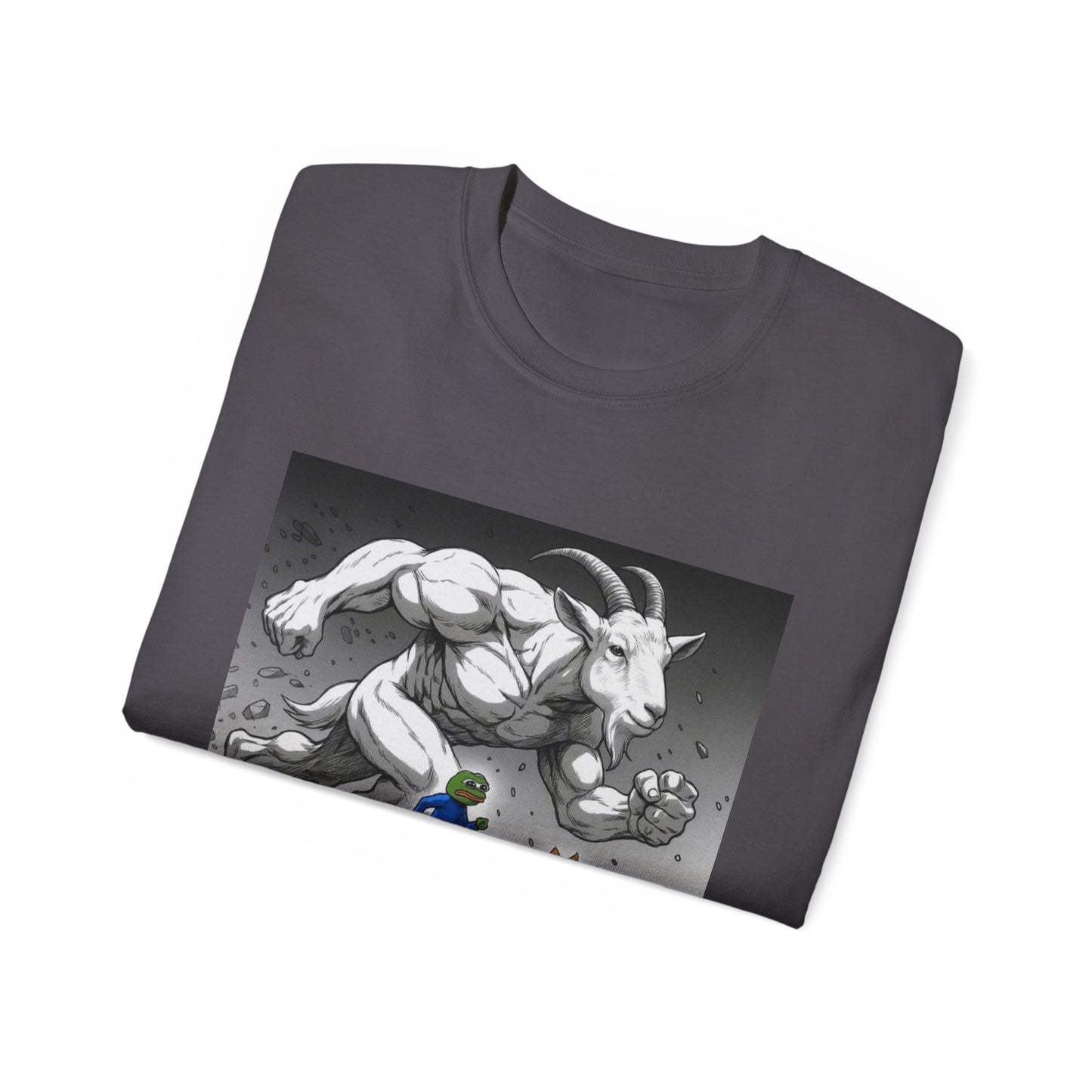 Epic Goat Chase Unisex Tee, Art Tee, Graphic Shirt, Gift for Animal Lovers, Funny T-Shirt, Cartoon Art Tee