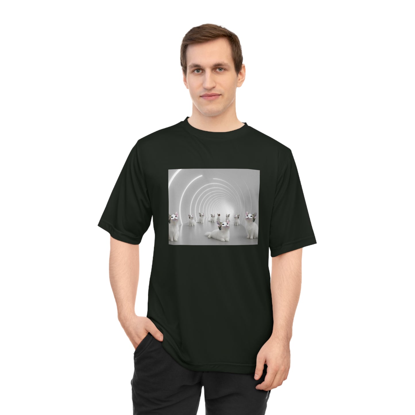POPCAT Unisex Performance T-shirt with Unique Design, Fitness Apparel, Casual Wear, Gift for Him/Her, Sports Tee, Activewear