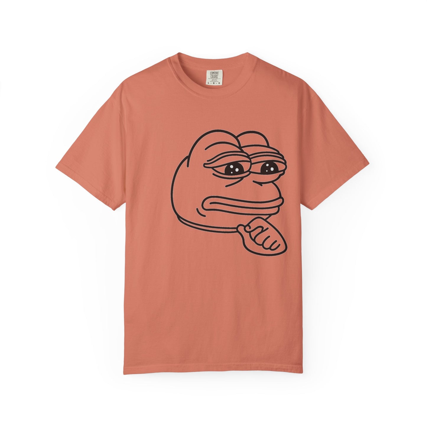 Thoughtful Pepe Unisex T-Shirt, Funny Graphic Tee, Gift for Friends, Casual Wear, Meme Inspired Fashion