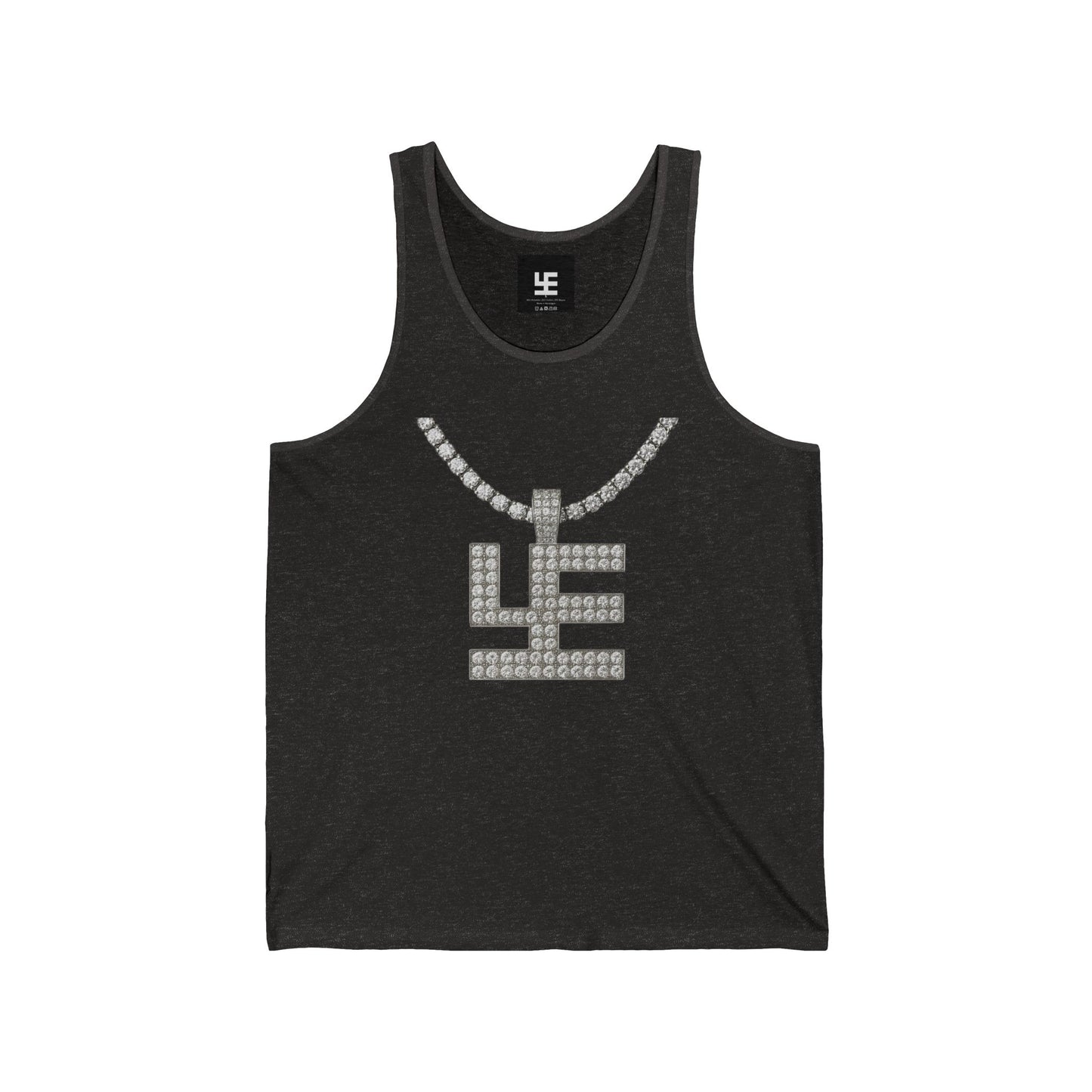 Swasticoin Stylish Unisex Jersey Tank | Casual Summer Wear, Festival Outfit, Graphic Tee for Beach Days, Music Events, Workout Gear