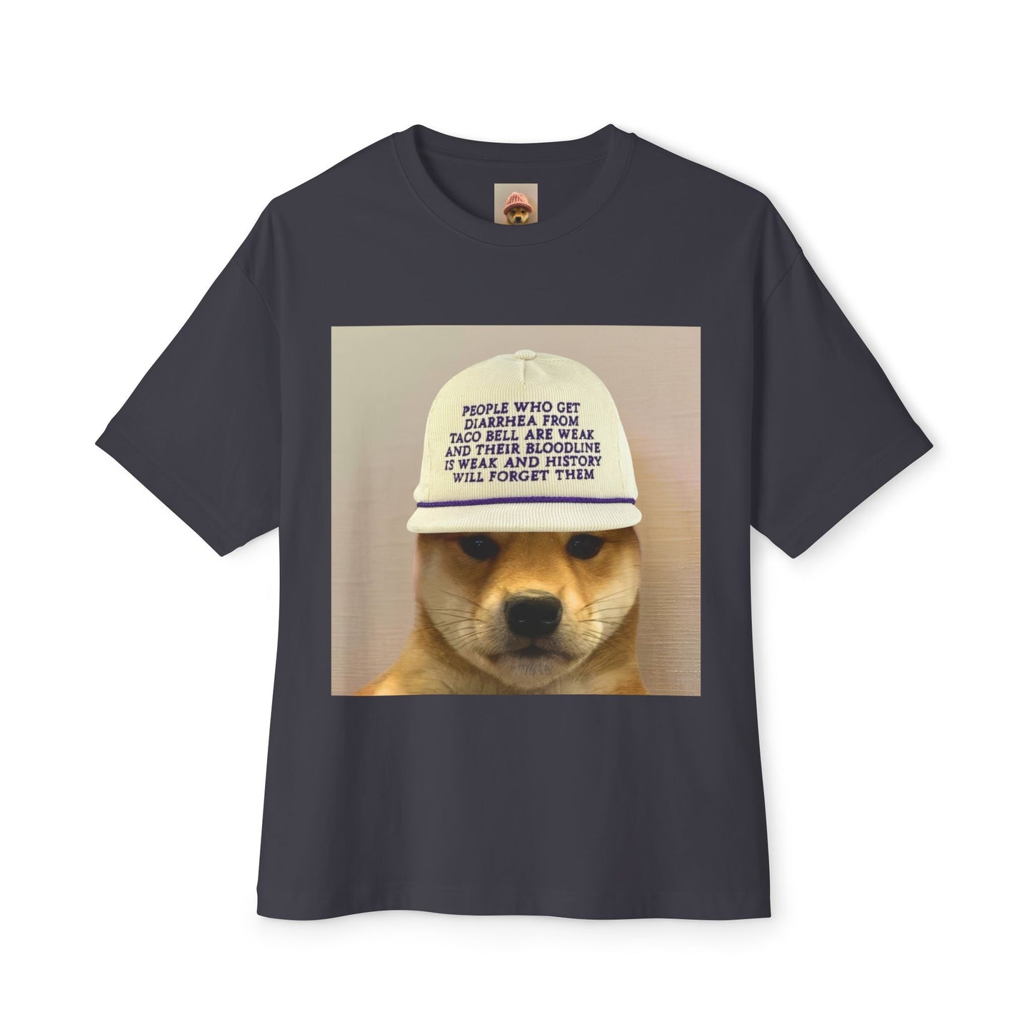 WIF Humorous Dog-Themed Oversized Tee, Casual Graphic Shirt, Gift for Pet Lovers, Funny T-Shirt, Unisex Boxy Tee
