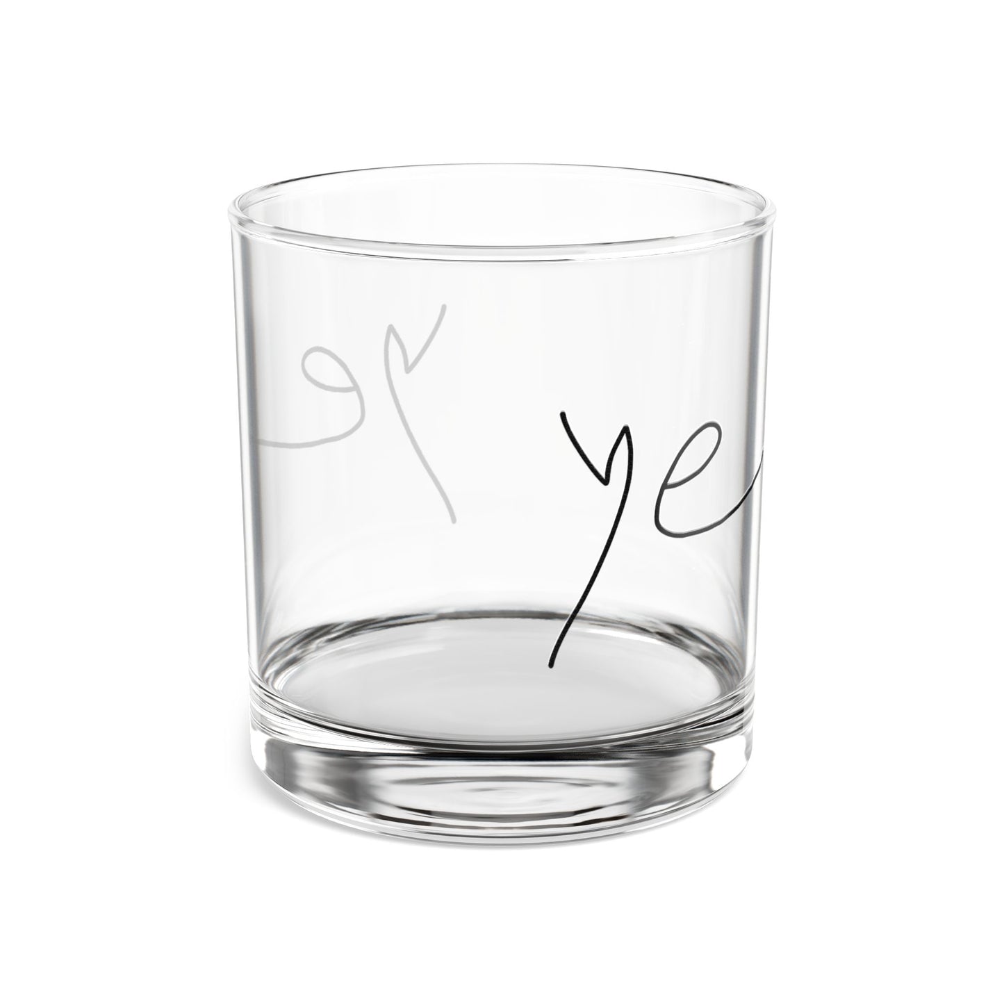 Ye 7BN Elegant Handcrafted Rocks Glass, Perfect for Home Bar, Enjoy in Style, Great Gift for Whiskey Lovers, Wedding, Housewarming, Parties