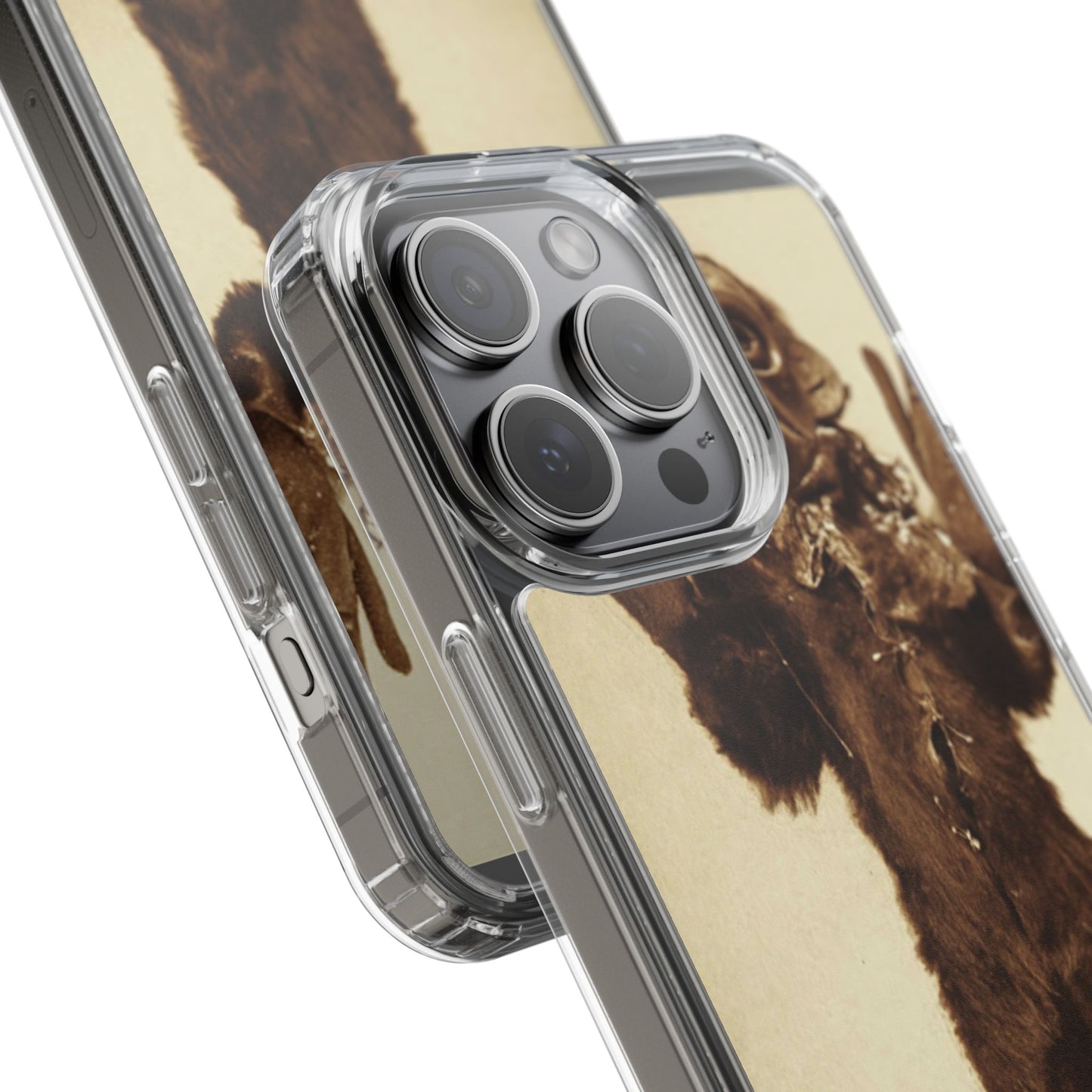 Yei Vintage Monster Clear Phone Case, Unique Phone Cover, Halloween Gift, Retro Style Case, Fun Accessories