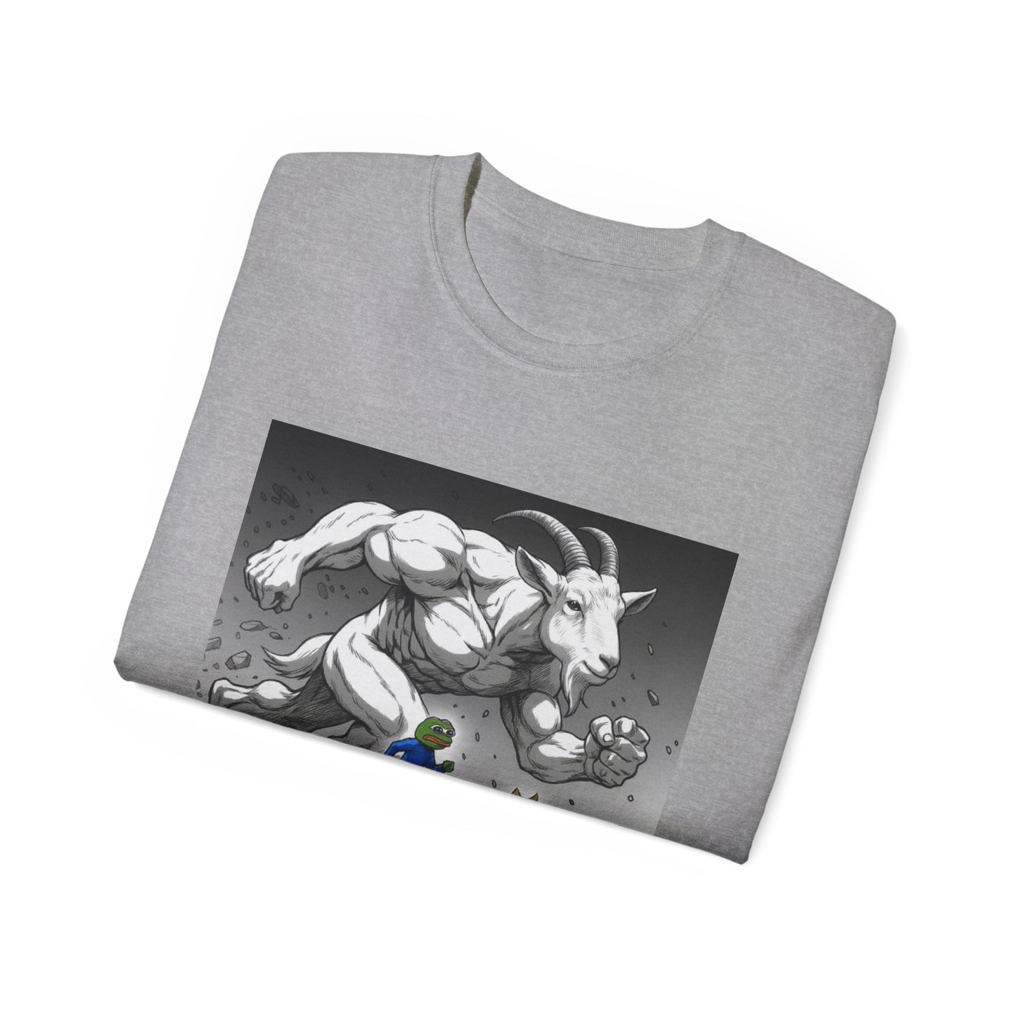Epic Goat Chase Unisex Tee, Art Tee, Graphic Shirt, Gift for Animal Lovers, Funny T-Shirt, Cartoon Art Tee