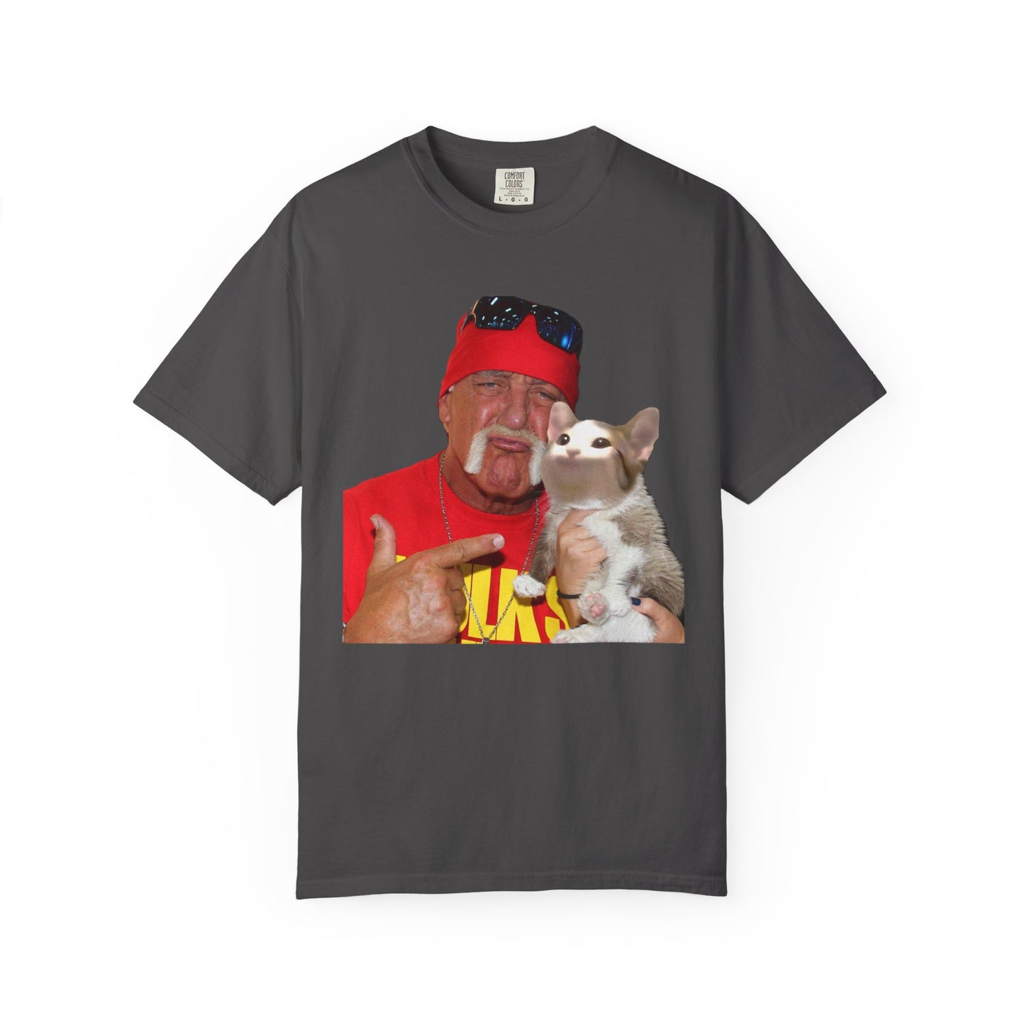 POPCAT Hilarious Unisex T-Shirt: Perfect for Dads, Pet Lovers, Gifts, Funny Apparel, Casual Wear, Cat Lovers