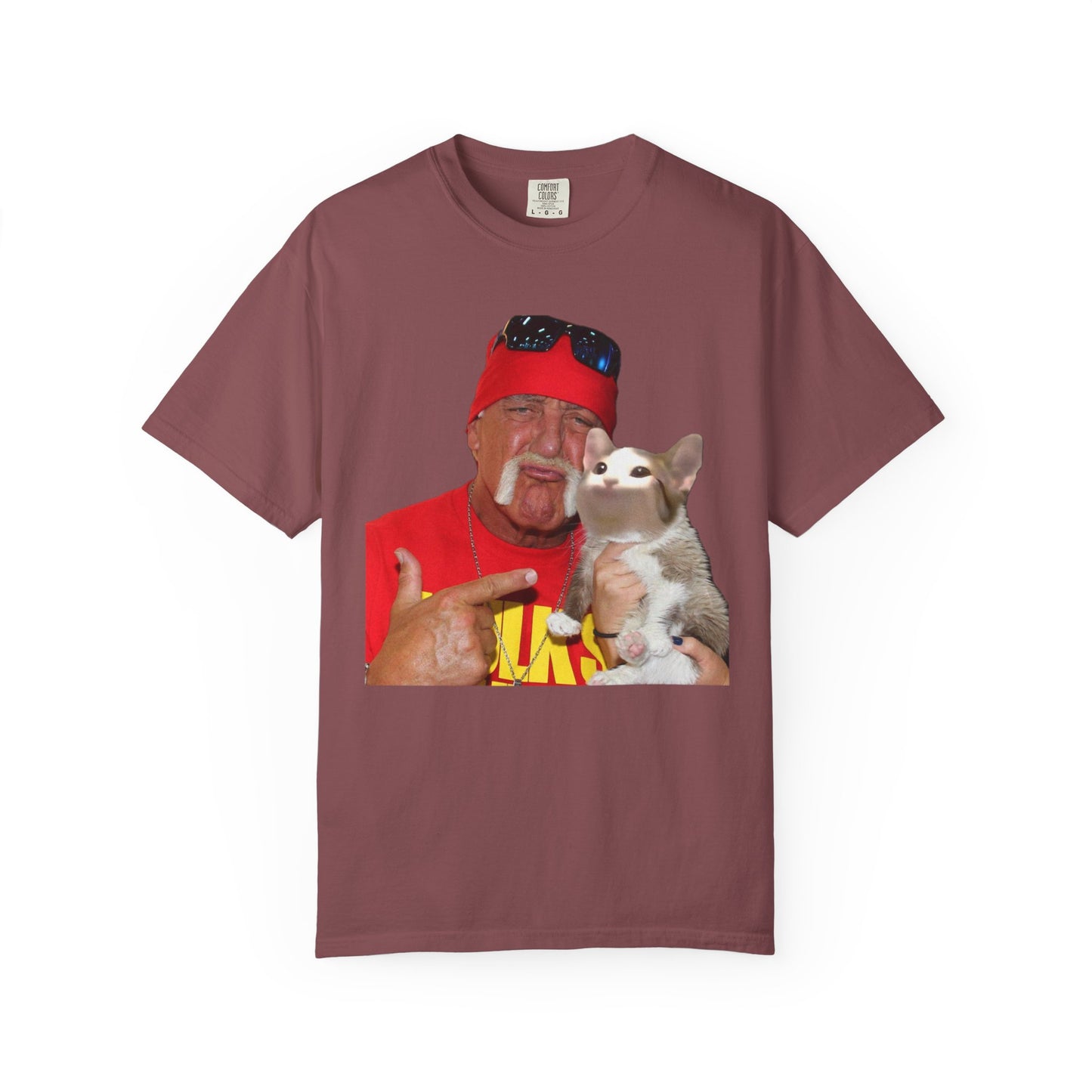POPCAT Hilarious Unisex T-Shirt: Perfect for Dads, Pet Lovers, Gifts, Funny Apparel, Casual Wear, Cat Lovers