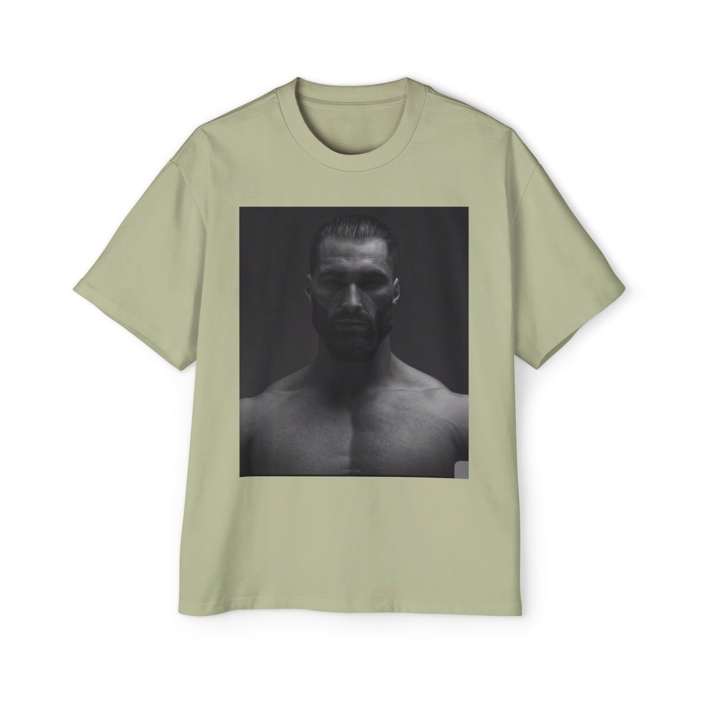 GIGA Stylish Men's Oversized Tee for Comfort Lovers, Casual Wear, Street Style, Gift for Him, Trendy Tee with Gigachad Design