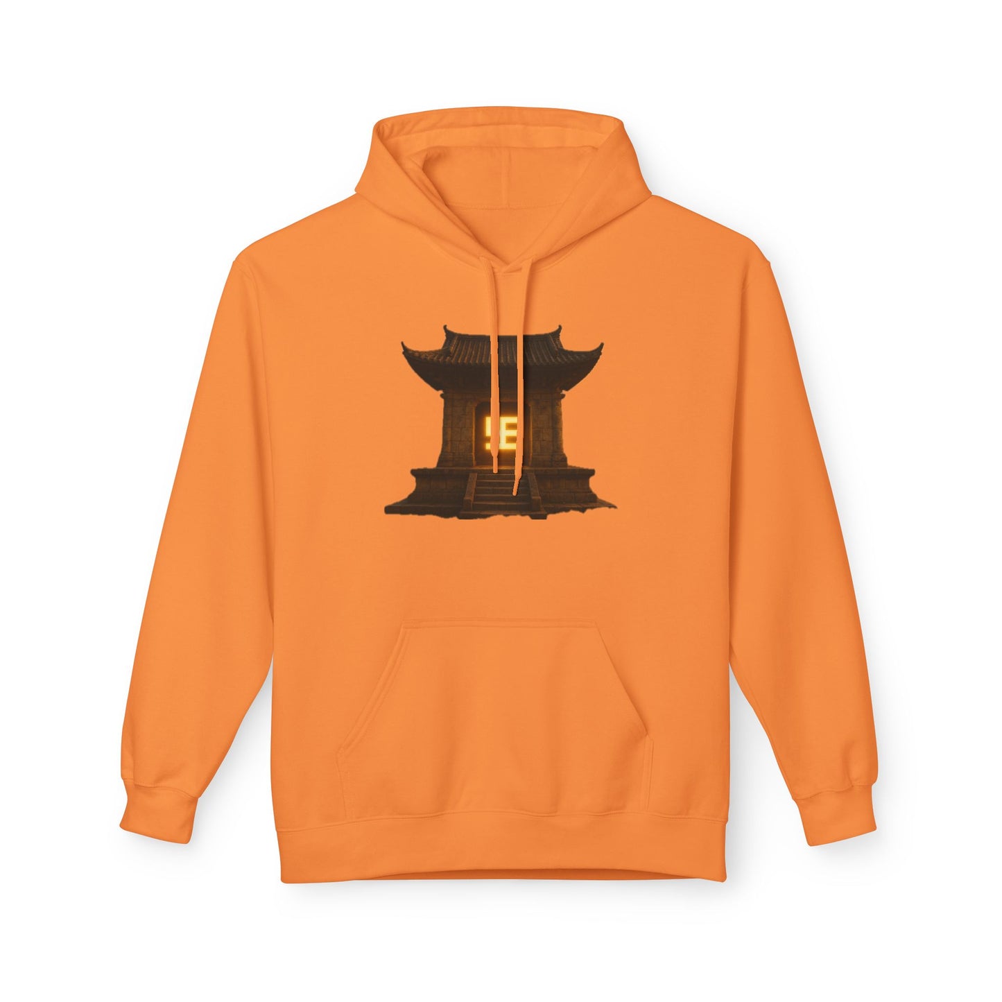 YZY Swasticoin Serene Lantern Hoodie, Cozy Fleece Hooded Sweatshirt, Gift for Nature Lovers, Casual Wear, Outdoor Adventures, Fall Fashion