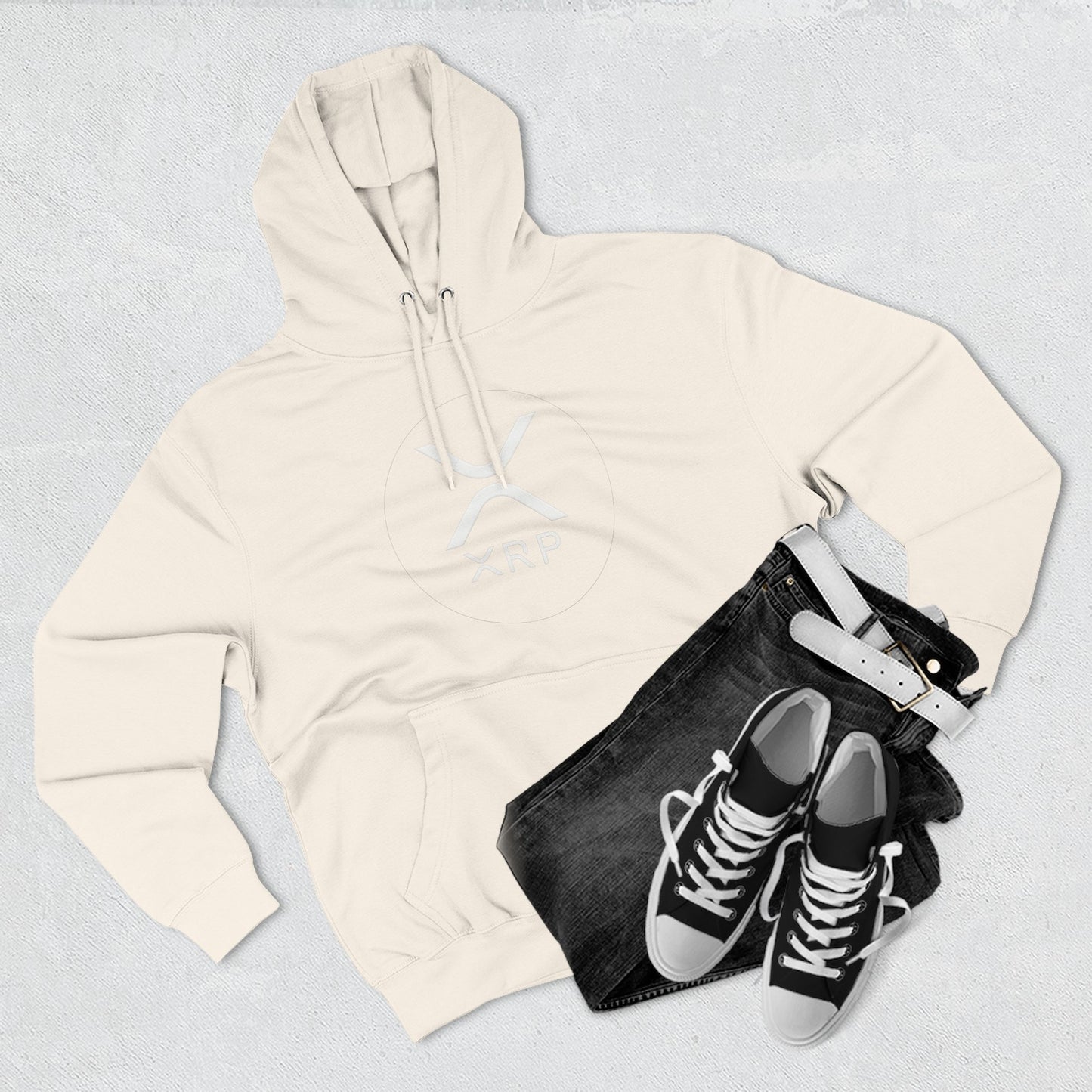 XRP Cozy Three-Panel Fleece Hoodie for Relaxed Casual Style, Perfect for Lounging, Gifting, Everyday Wear, and Cozy Nights