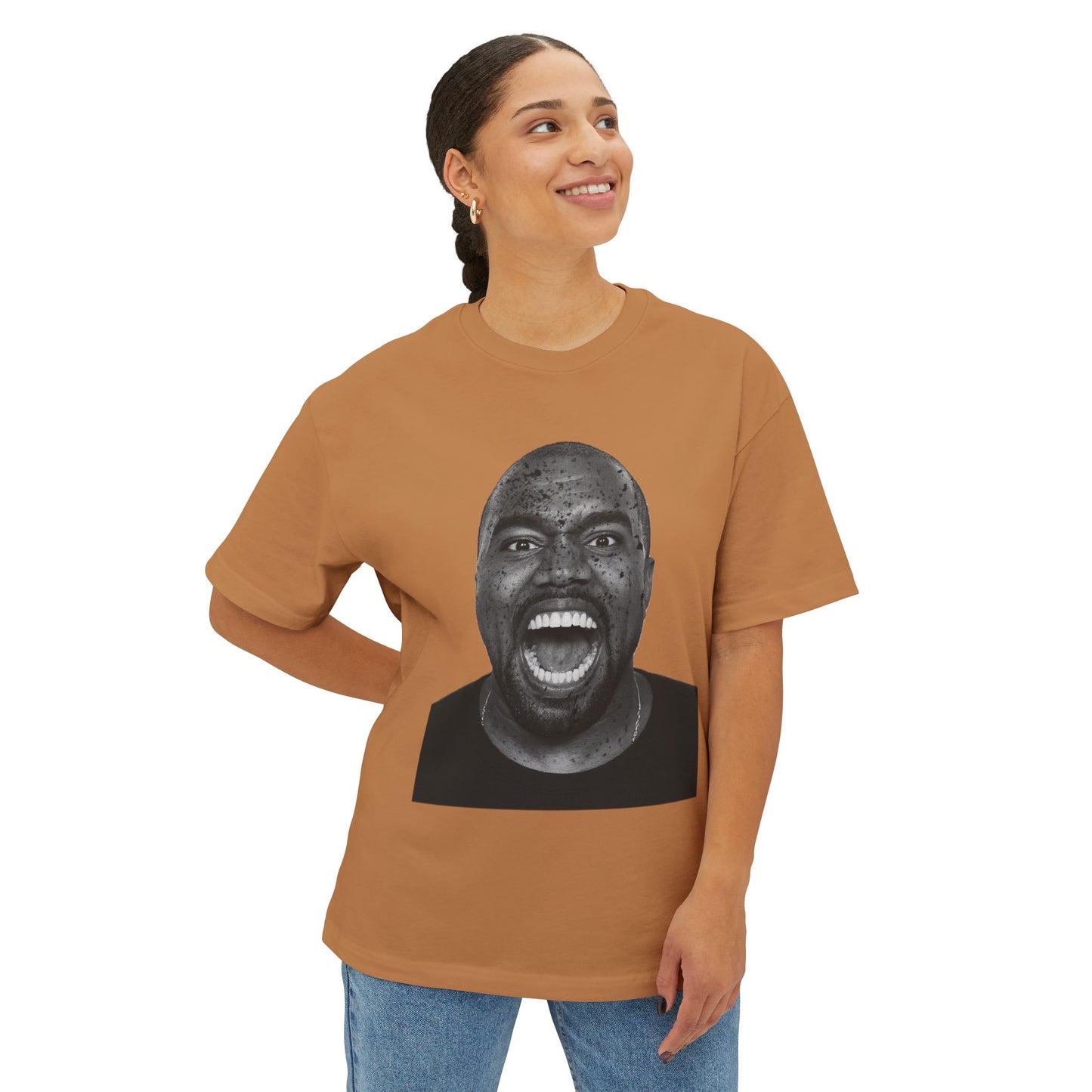 Ye Bold Expression Unisex Oversized Tee - Graphic T-Shirt for Music Lovers, Streetwear, Gift Idea, Casual Wear, Urban Style
