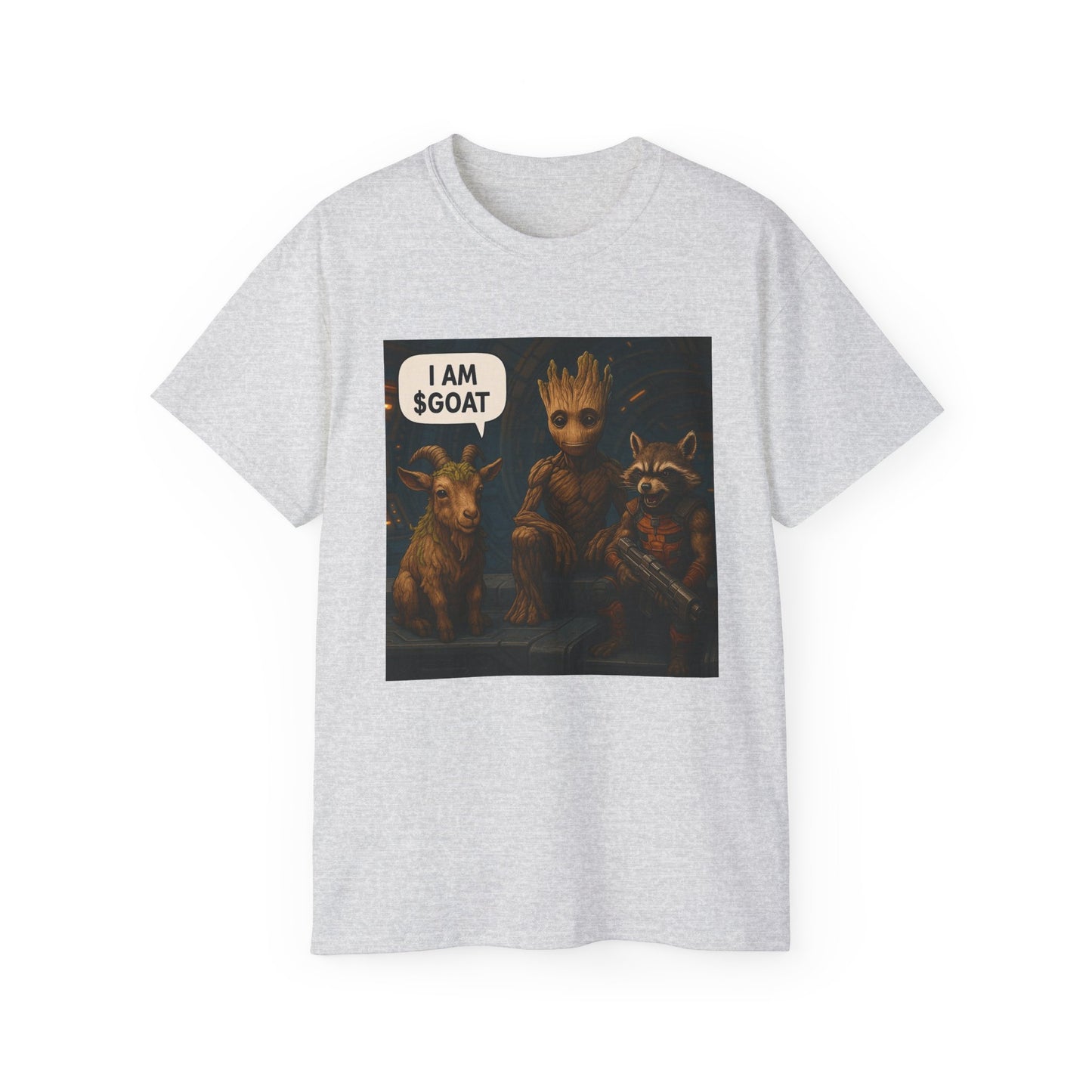 Goat Graphic Tee for Fans of Humor, Perfect Gift for Birthdays, Casual Wear, Geeky Apparel, I AM GOAT Theme