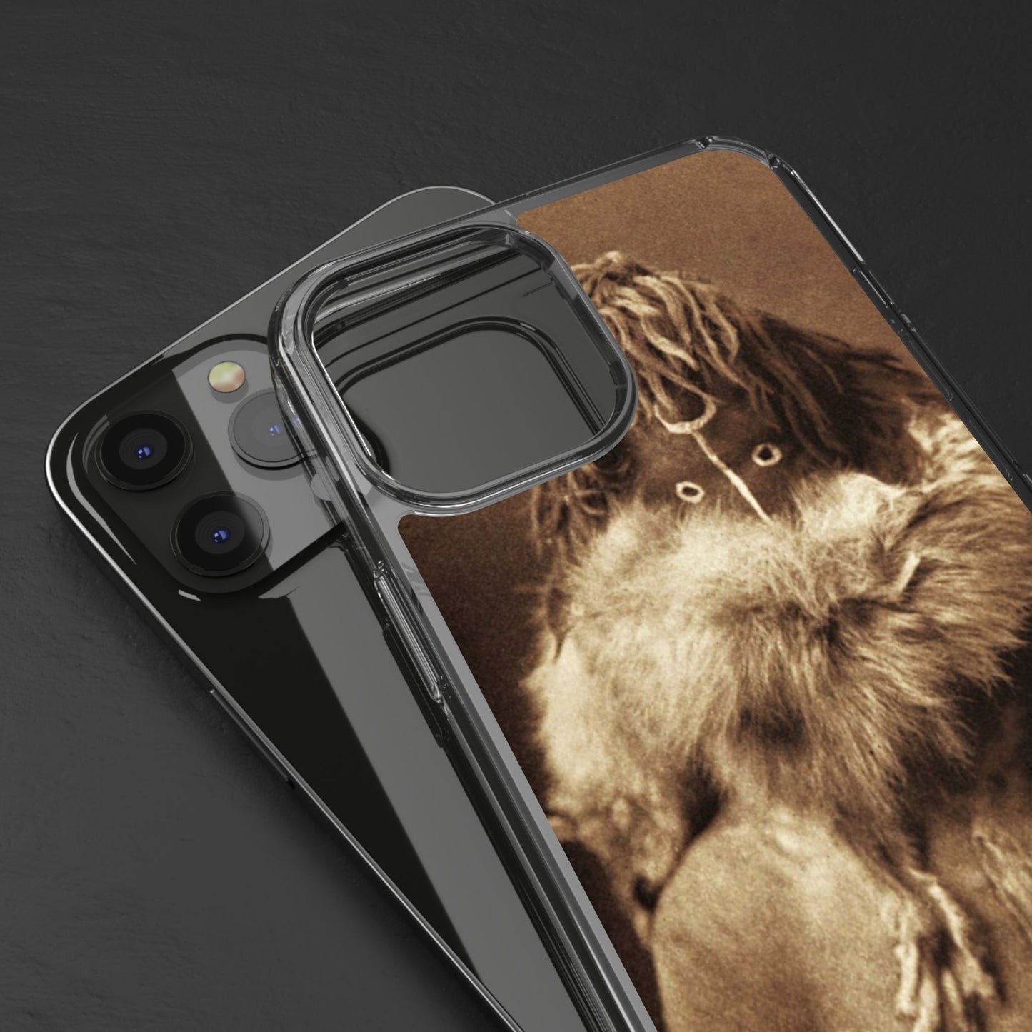 Yei Vintage Art Phone Case, Clear Case, Unique Gift for Art Lovers, Bohemian Style, Customizable Phone Cover, Trendy Accessories