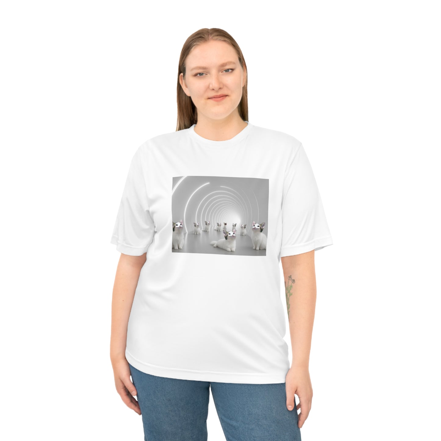 POPCAT Unisex Performance T-shirt with Unique Design, Fitness Apparel, Casual Wear, Gift for Him/Her, Sports Tee, Activewear