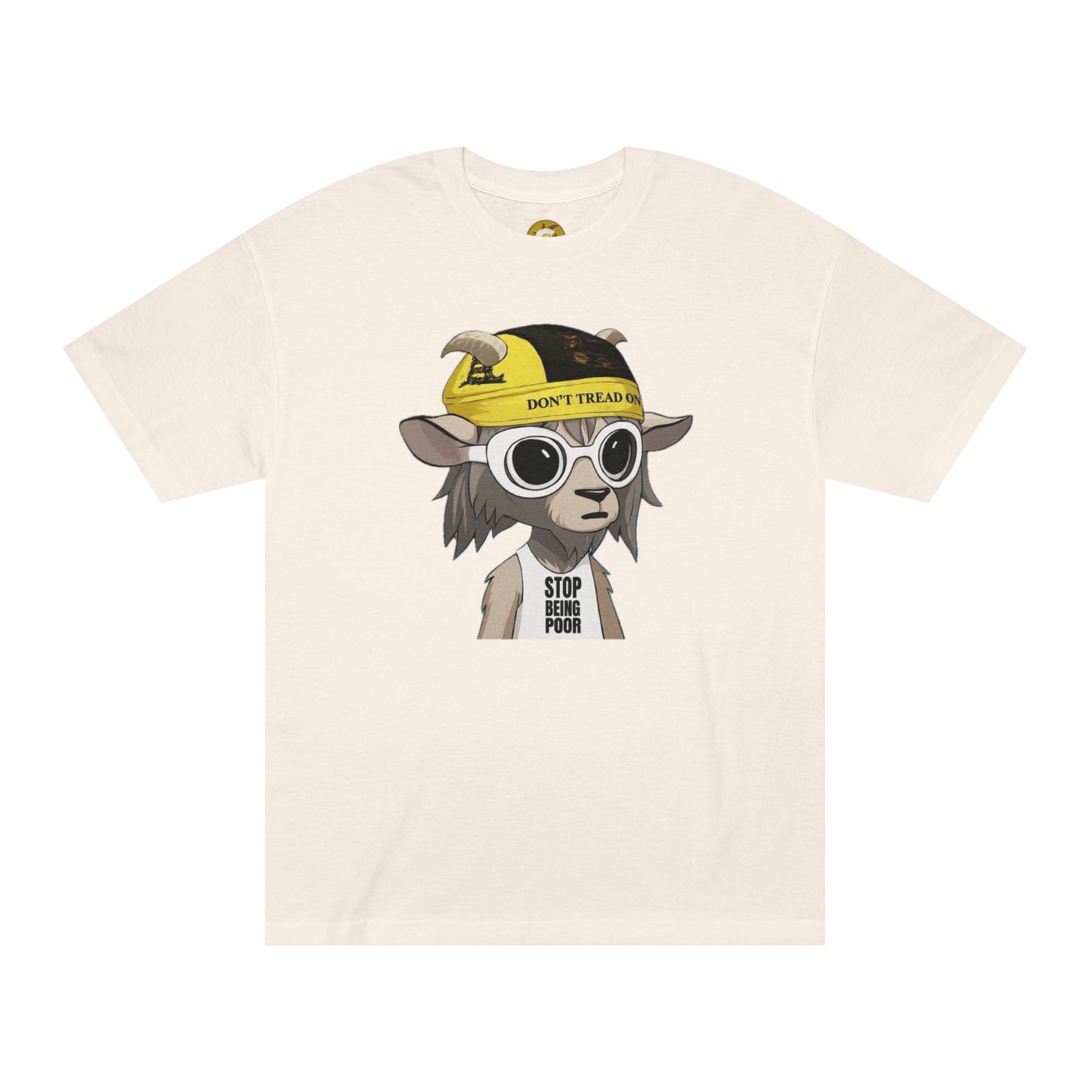 Cool Goat Graphic Tee - Perfect for Casual Outings, Gifts for Friends, Streetwear Style, Animal Lover’s Apparel, Funny Tee