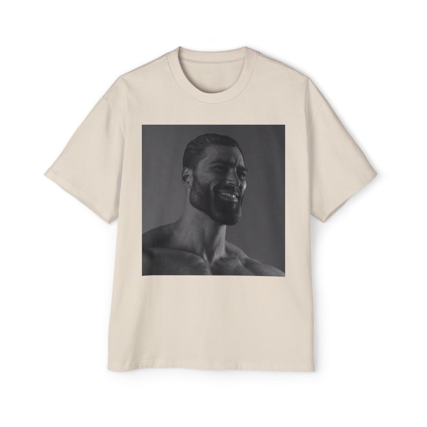 GIGA Men's Heavy Oversized Tee | Casual Streetwear Shirt, Graphic Tee, Gift for Him, Unisex Style, Trendy Apparel