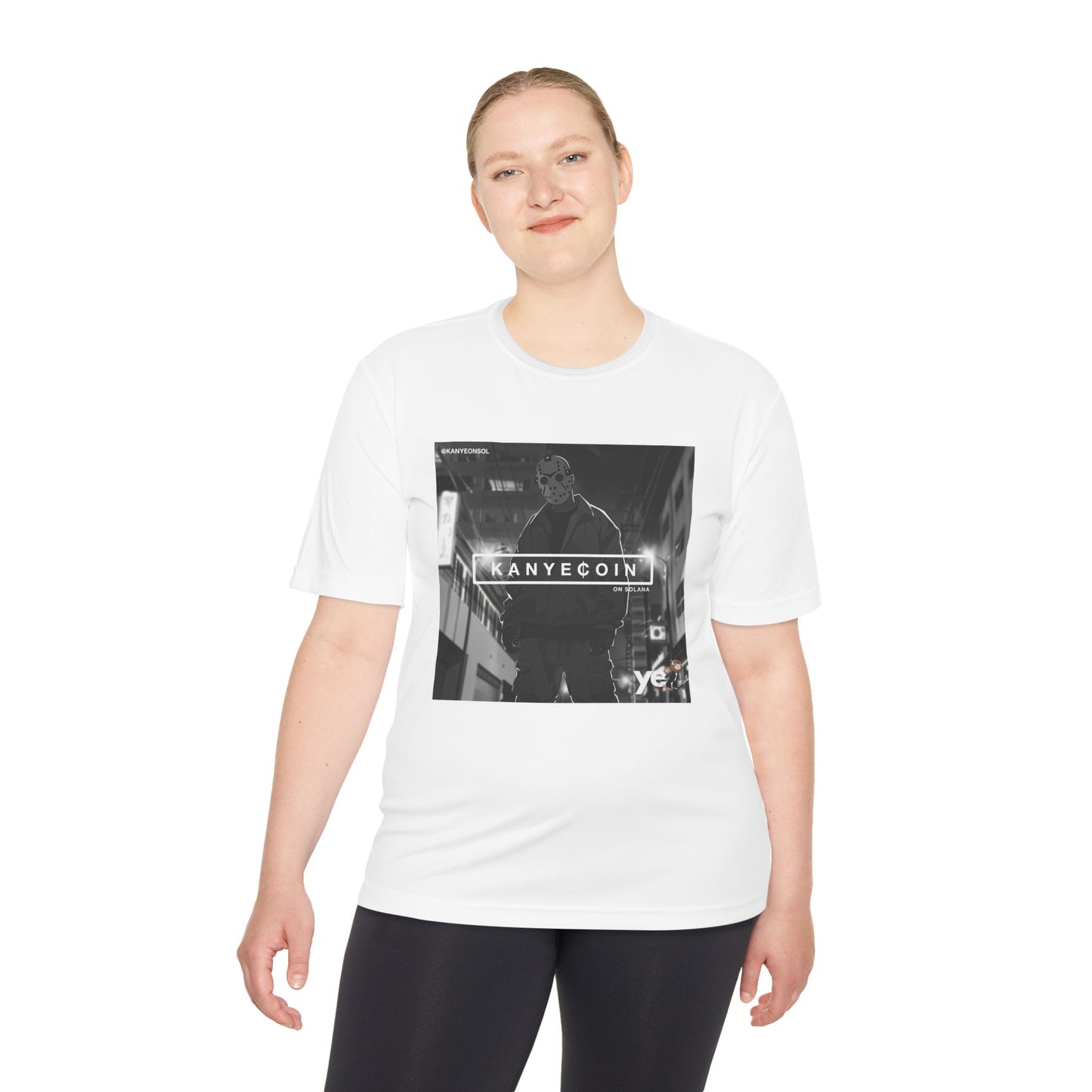 KANYECOIN Unisex Moisture Wicking Tee, Cool Graphic Tee, Music Lover Gift, Urban Style Shirt, Sportswear, Trendy Tee for Fans