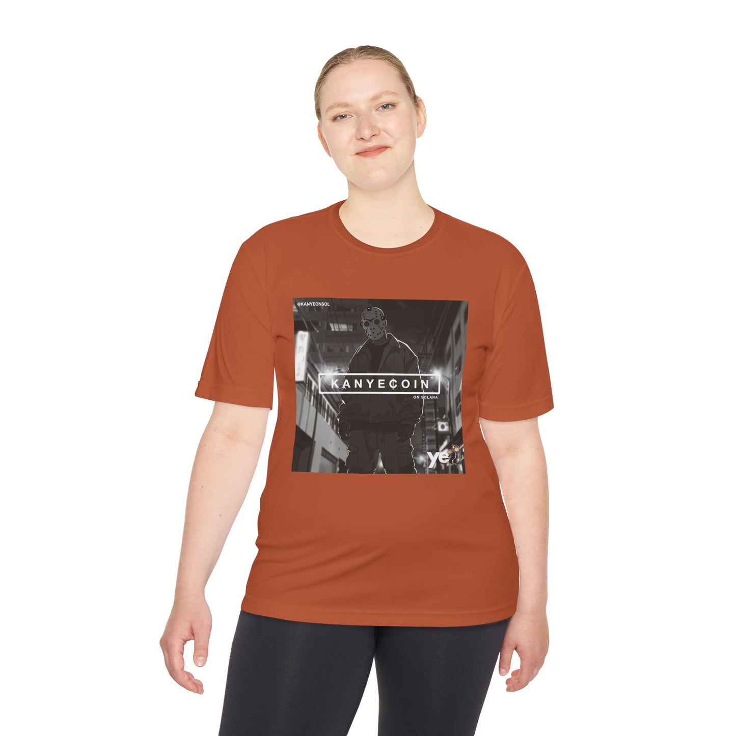 KANYECOIN Unisex Moisture Wicking Tee, Cool Graphic Tee, Music Lover Gift, Urban Style Shirt, Sportswear, Trendy Tee for Fans