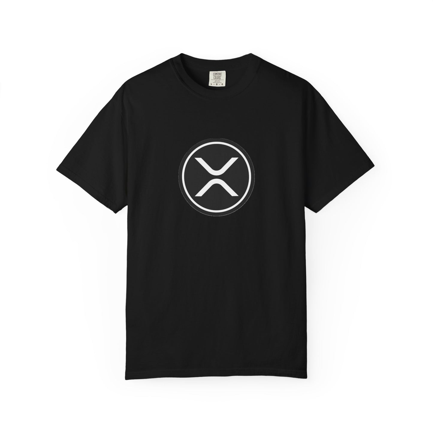 XRP Unisex Garment-Dyed T-Shirt with Minimalist Logo, Stylish Casual Wear, Perfect for Gifts, Everyday Comfort, Cool Streetwear
