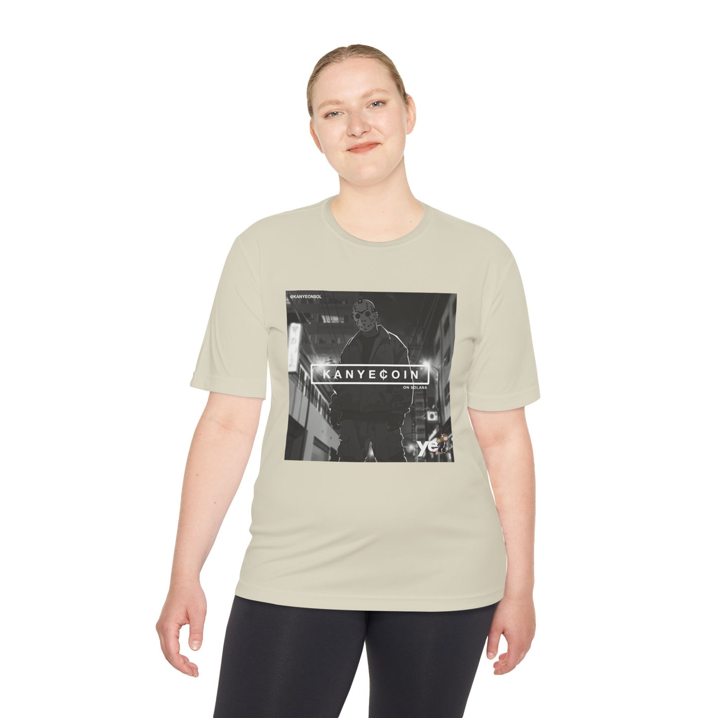 KANYECOIN Unisex Moisture Wicking Tee, Cool Graphic Tee, Music Lover Gift, Urban Style Shirt, Sportswear, Trendy Tee for Fans