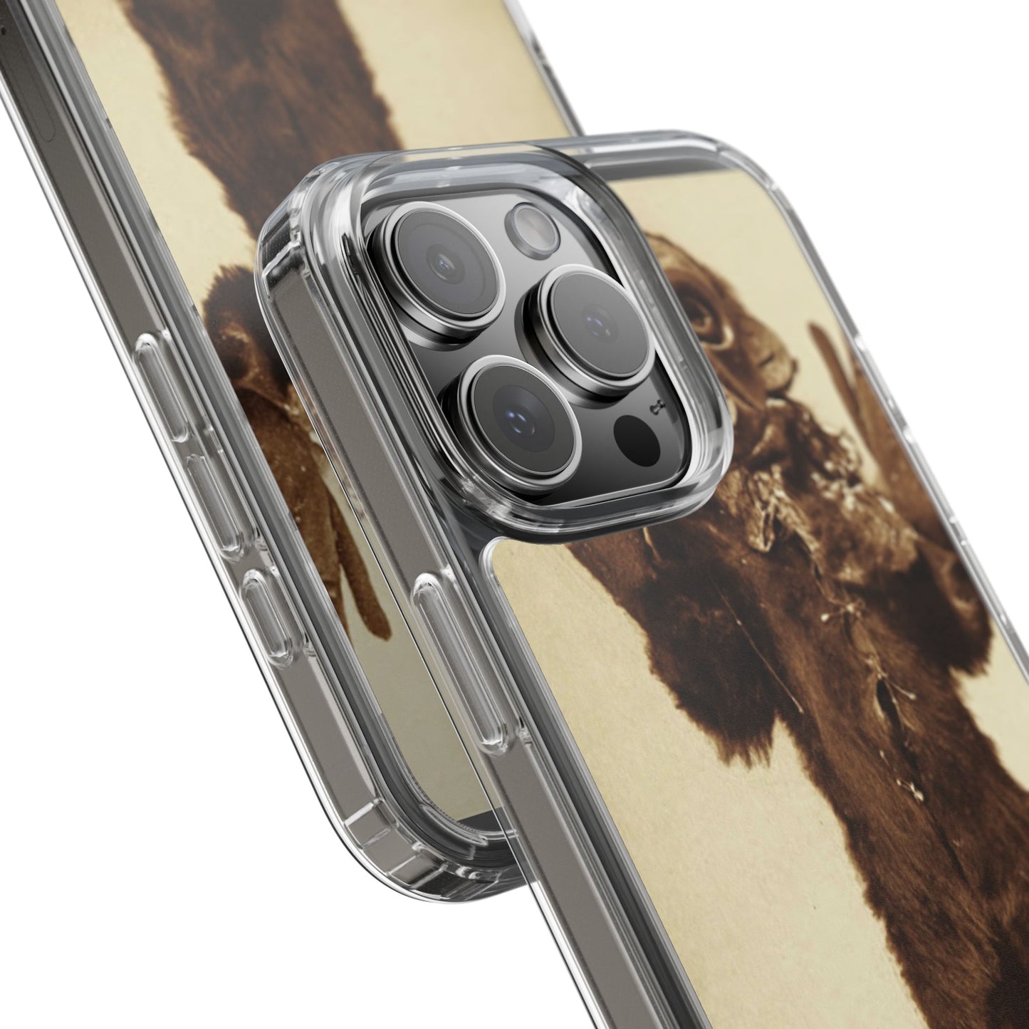 Yei Vintage Monster Clear Phone Case, Unique Phone Cover, Halloween Gift, Retro Style Case, Fun Accessories