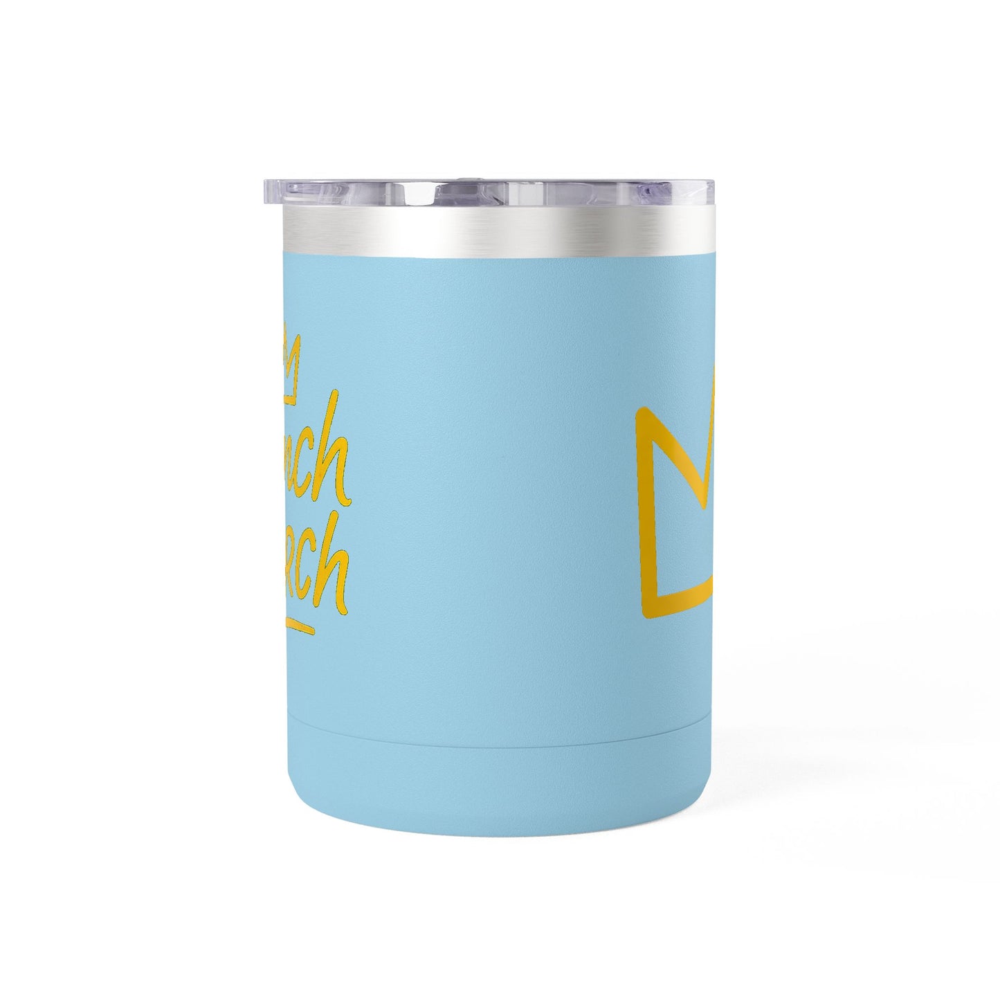 Trench Merch Crown Coffee Mug Tumbler, Perfect for Beach Lovers, Gifts for Friends, Summer Getaways, Adventure Travel, Crown Design