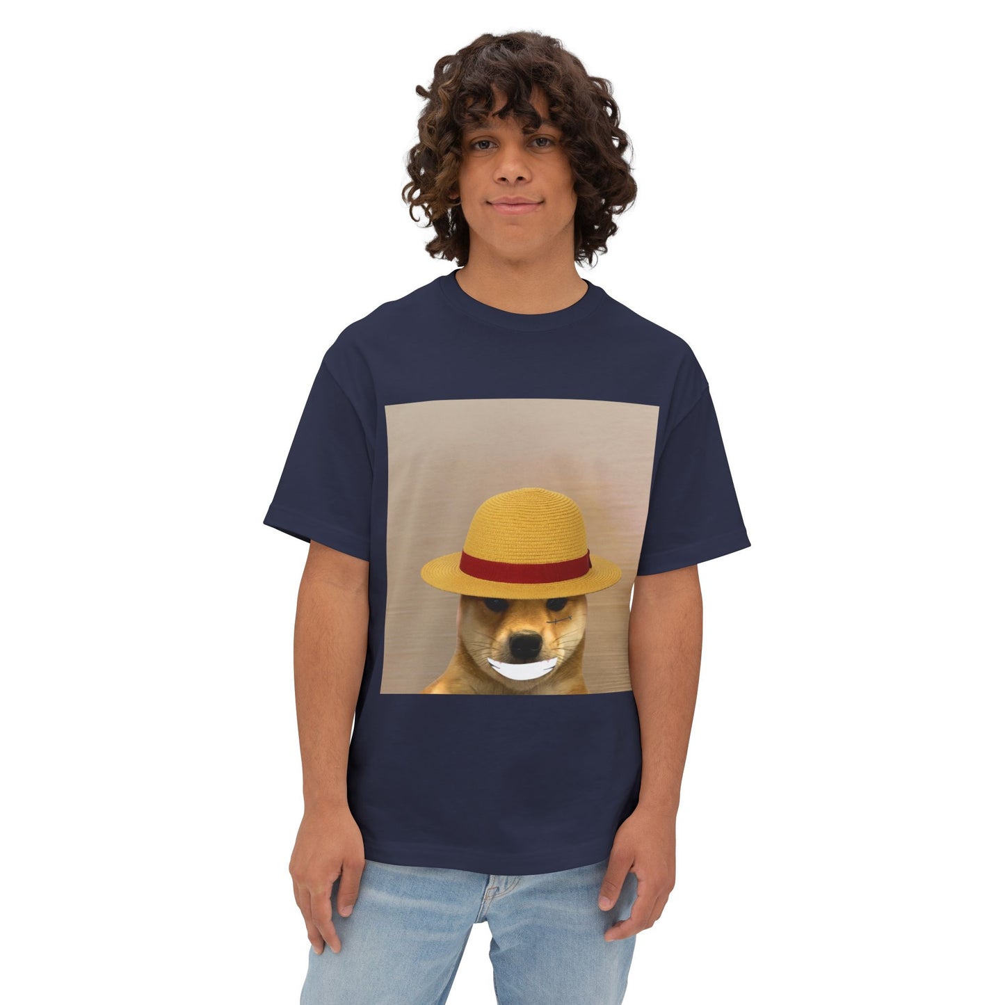 WIF One Piece Oversized Tee, Unisex Graphic Tee, Funny Dog Shirt, Casual Wear, Gift for Dog Lovers, Cute Animal Art