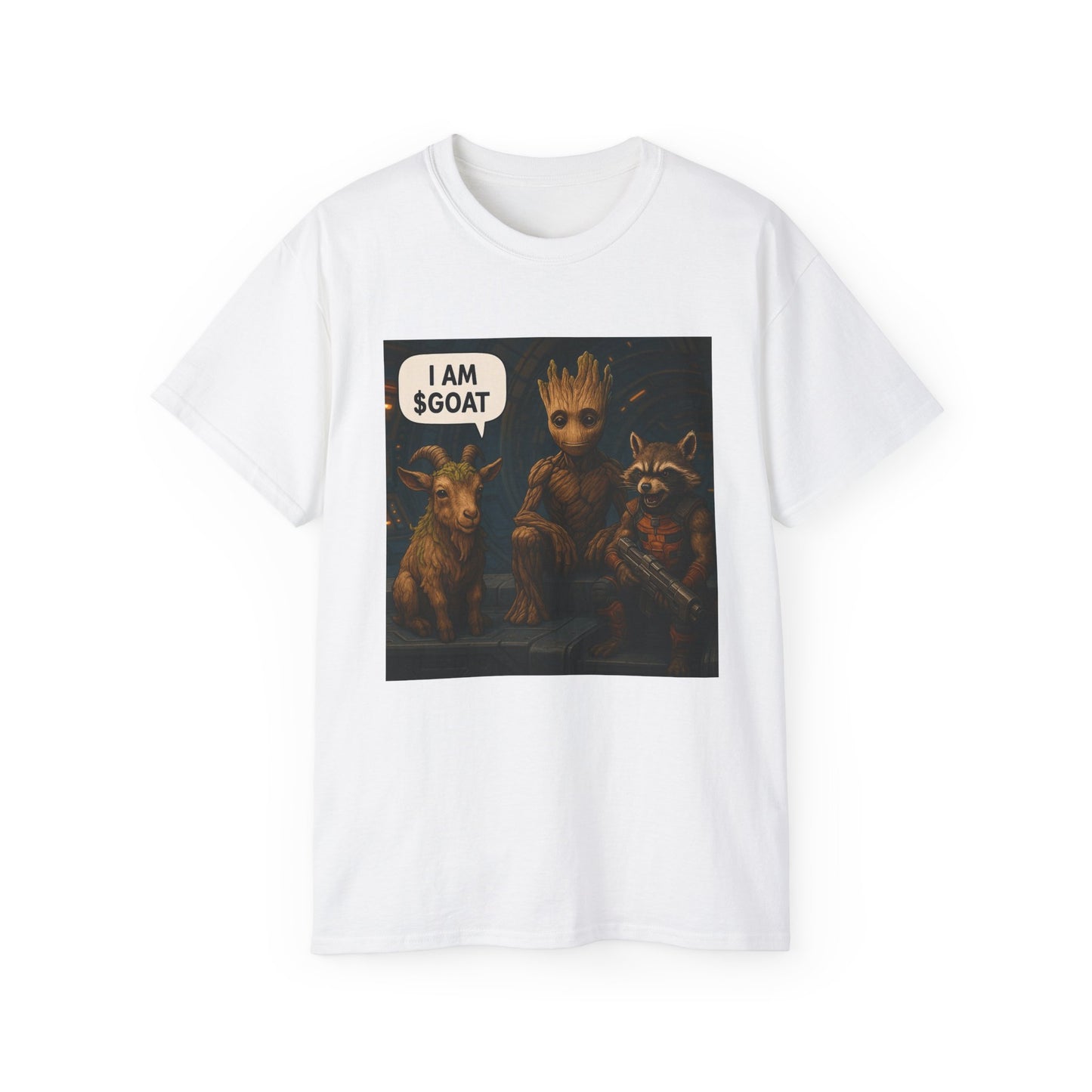 Goat Graphic Tee for Fans of Humor, Perfect Gift for Birthdays, Casual Wear, Geeky Apparel, I AM GOAT Theme