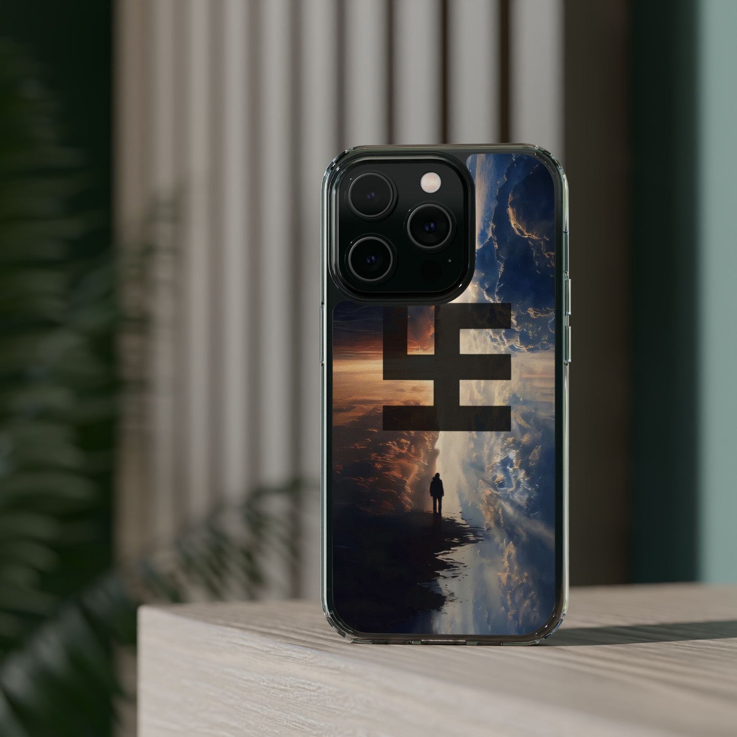 Swasticoin Nature-Themed Clear Phone Case, Unique Phone Cover with Scenic Design, Eco-Friendly Protection, Gift for Travelers, Custom Phone Accessory