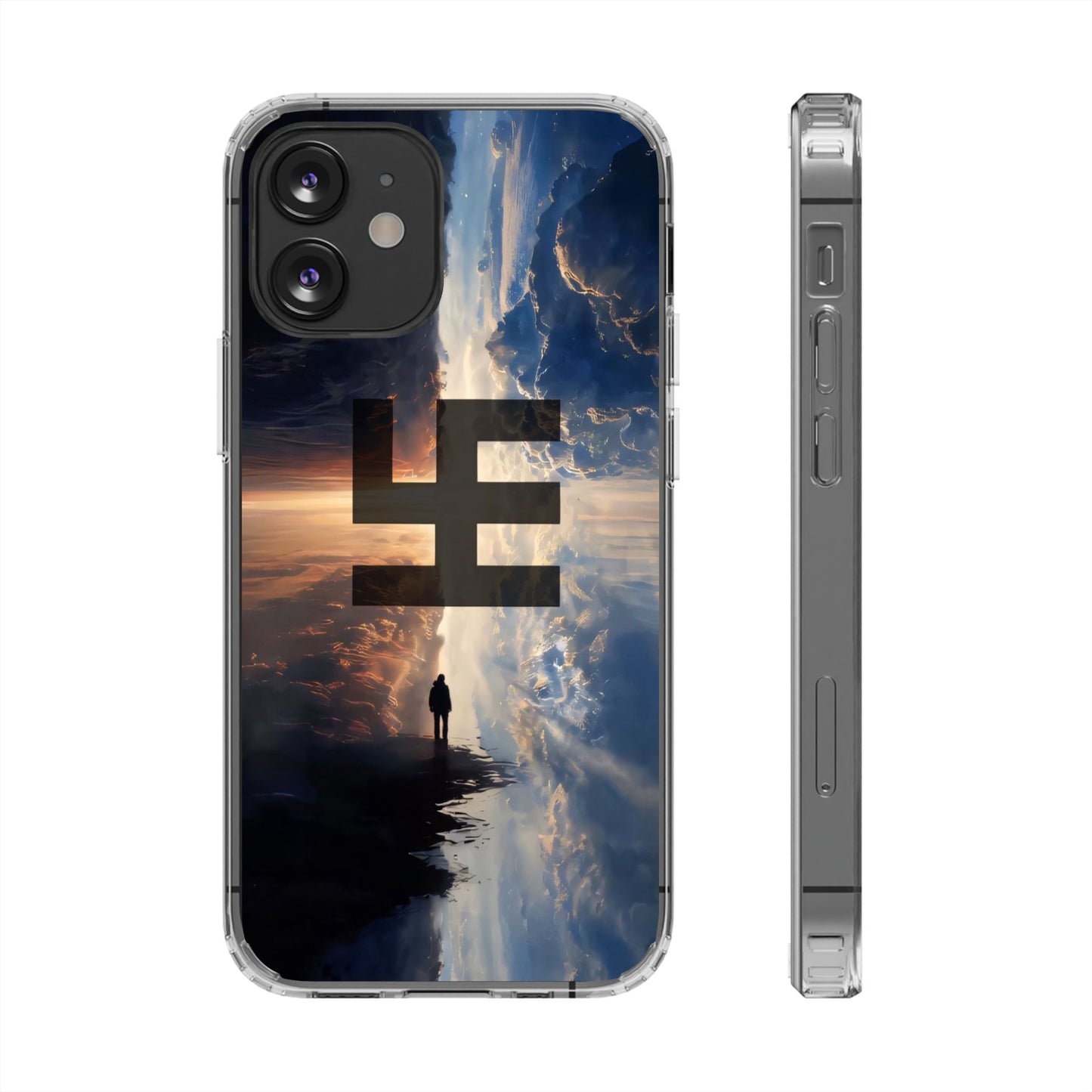 Swasticoin Nature-Themed Clear Phone Case, Unique Phone Cover with Scenic Design, Eco-Friendly Protection, Gift for Travelers, Custom Phone Accessory