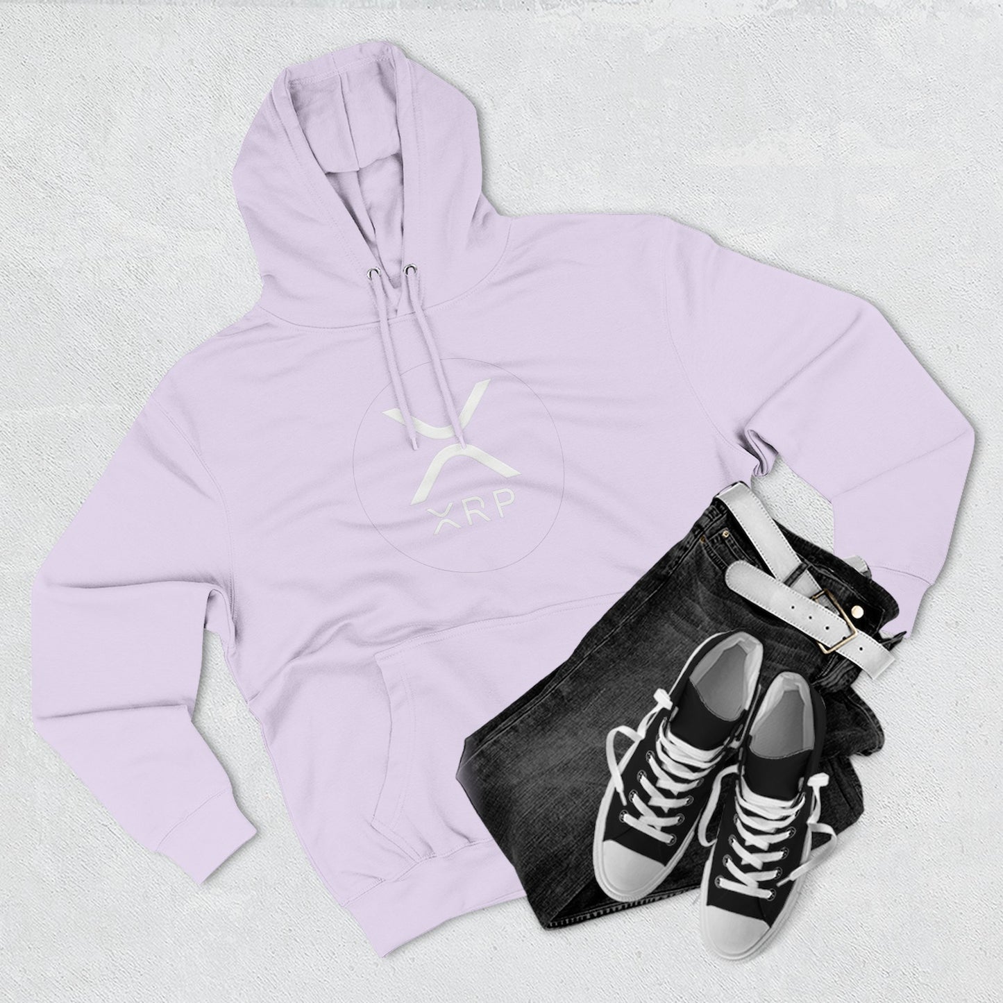 XRP Cozy Three-Panel Fleece Hoodie for Relaxed Casual Style, Perfect for Lounging, Gifting, Everyday Wear, and Cozy Nights