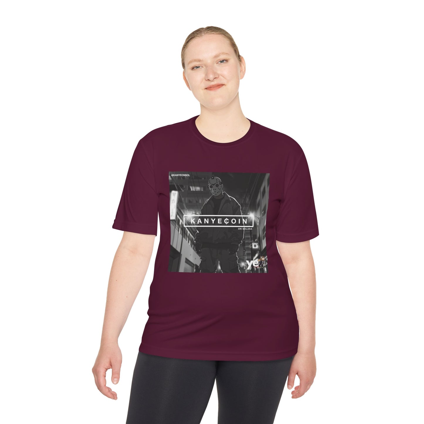 KANYECOIN Unisex Moisture Wicking Tee, Cool Graphic Tee, Music Lover Gift, Urban Style Shirt, Sportswear, Trendy Tee for Fans