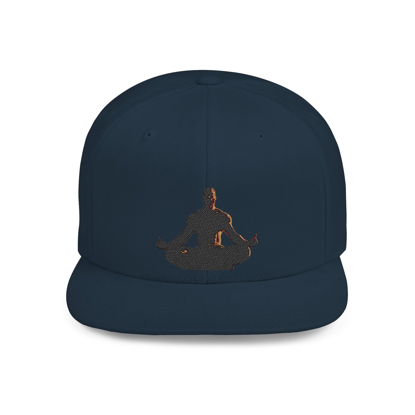 GIGA Zen Meditation Flat Bill Snapback Hat, Mindfulness Cap, Yoga Headwear, Gift for Him/Her, Casual Everyday Wear, Stylish Accessory