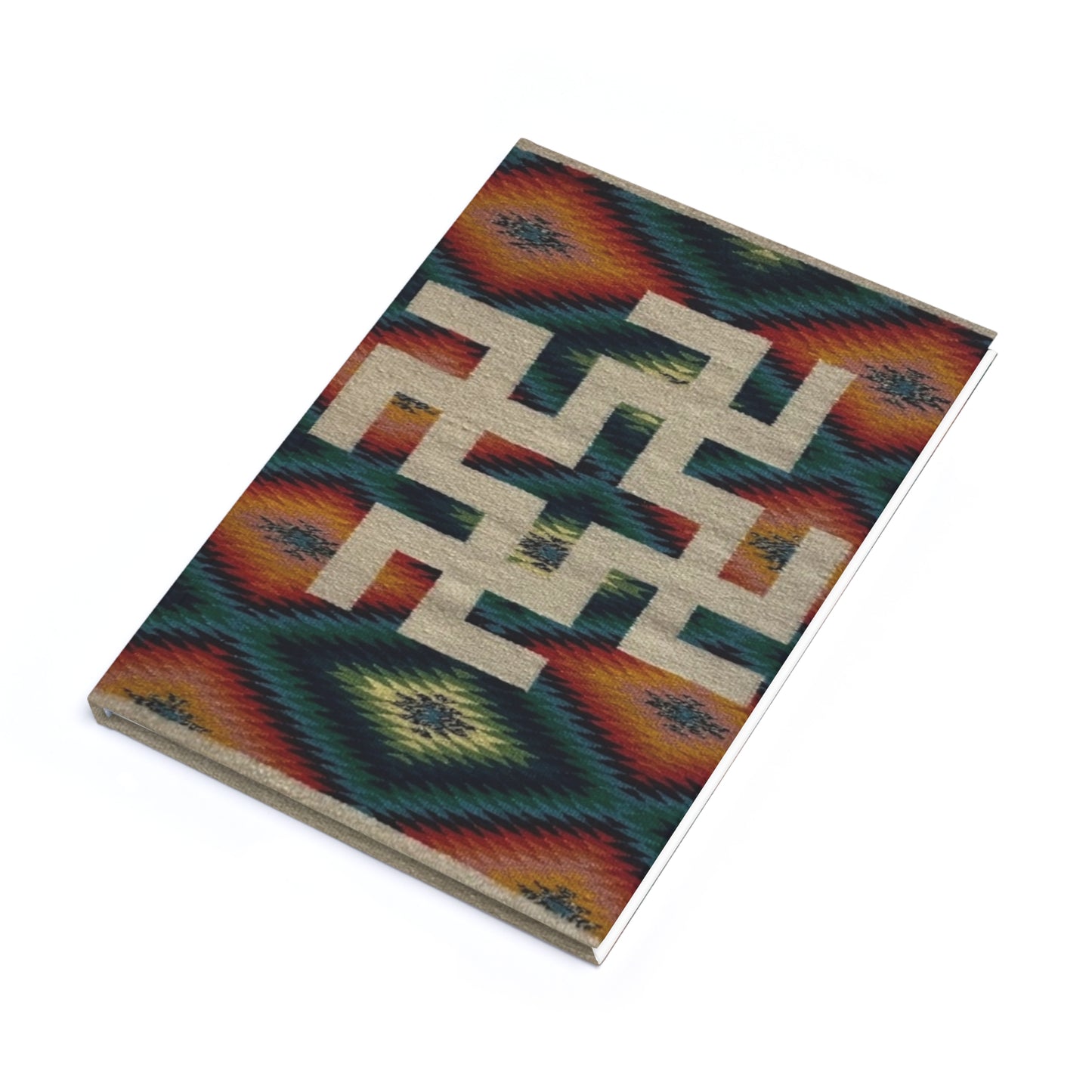 Yei Hardcover Journal - Colorful Patterned Notebook for Artists, Writers, Gift, School Supplies, Travel Journal