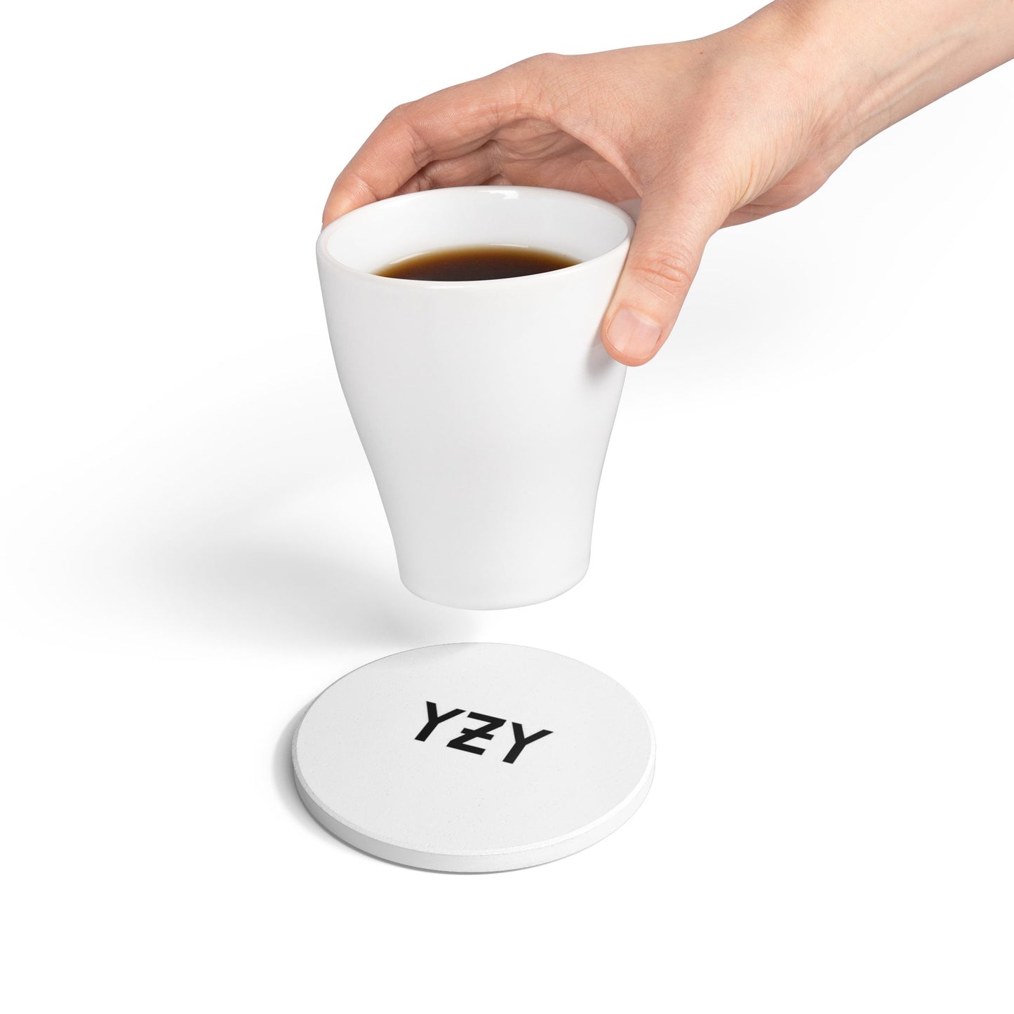4NBT Modern Ceramic Coaster - Minimalist Design, Great for Home Decor, Gift Idea for Friends, Holiday Celebration, Unique Drinkware