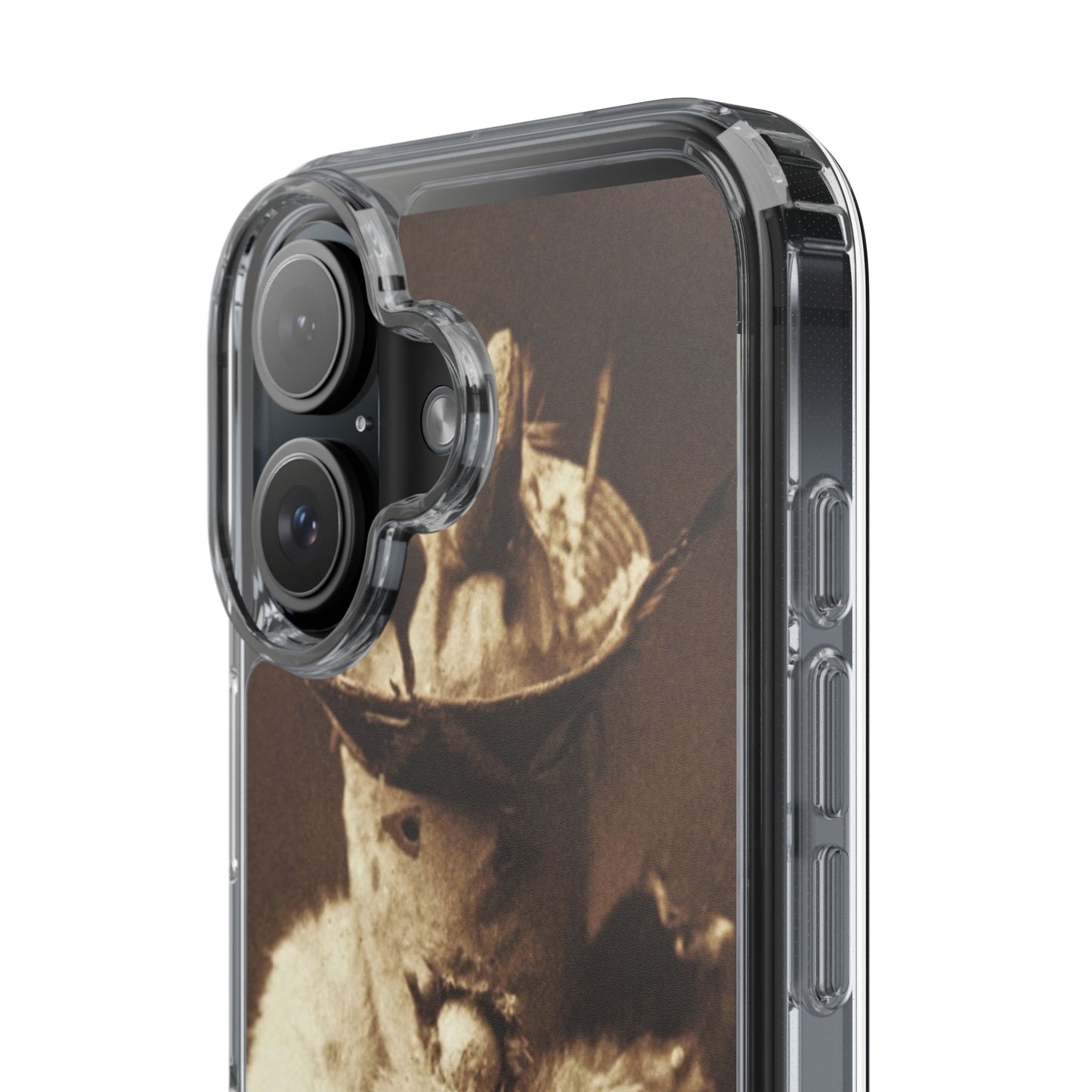 Yei Vintage Cat Photography Phone Case, Clear Cases, Unique Gift for Cat Lovers, Phone Accessory, Stylish Tech Gear, Animal Art