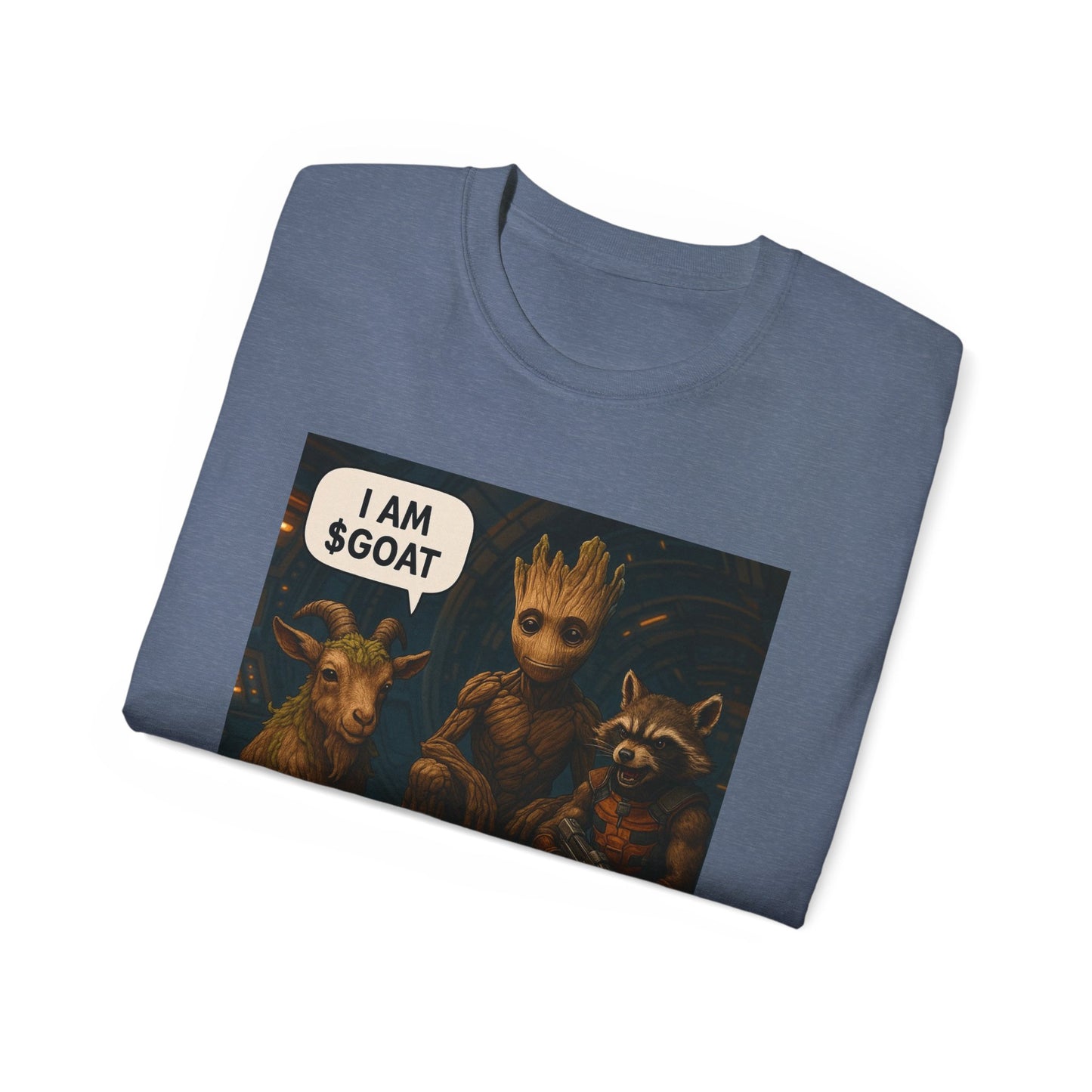 Goat Graphic Tee for Fans of Humor, Perfect Gift for Birthdays, Casual Wear, Geeky Apparel, I AM GOAT Theme