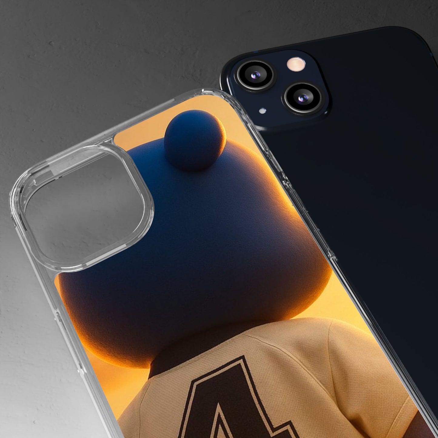 4NBT Trillion Bear Clear Phone Case, Aesthetic Phone Cover, Unique Gift for Animal Lovers, Stylish iPhone Accessory, Perfect for Birthdays