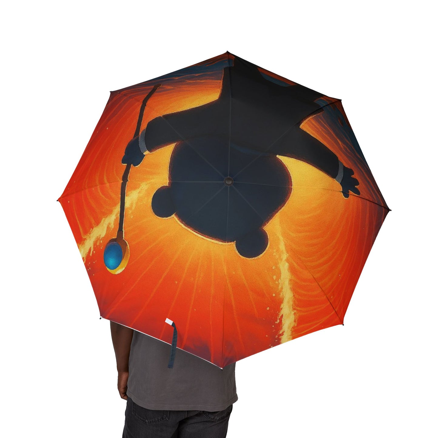4NBT Vibrant Bear Design Umbrella - Perfect for Rainy Days, Gifts, Outdoor Adventures, Travel Essentials, Kids & Adults
